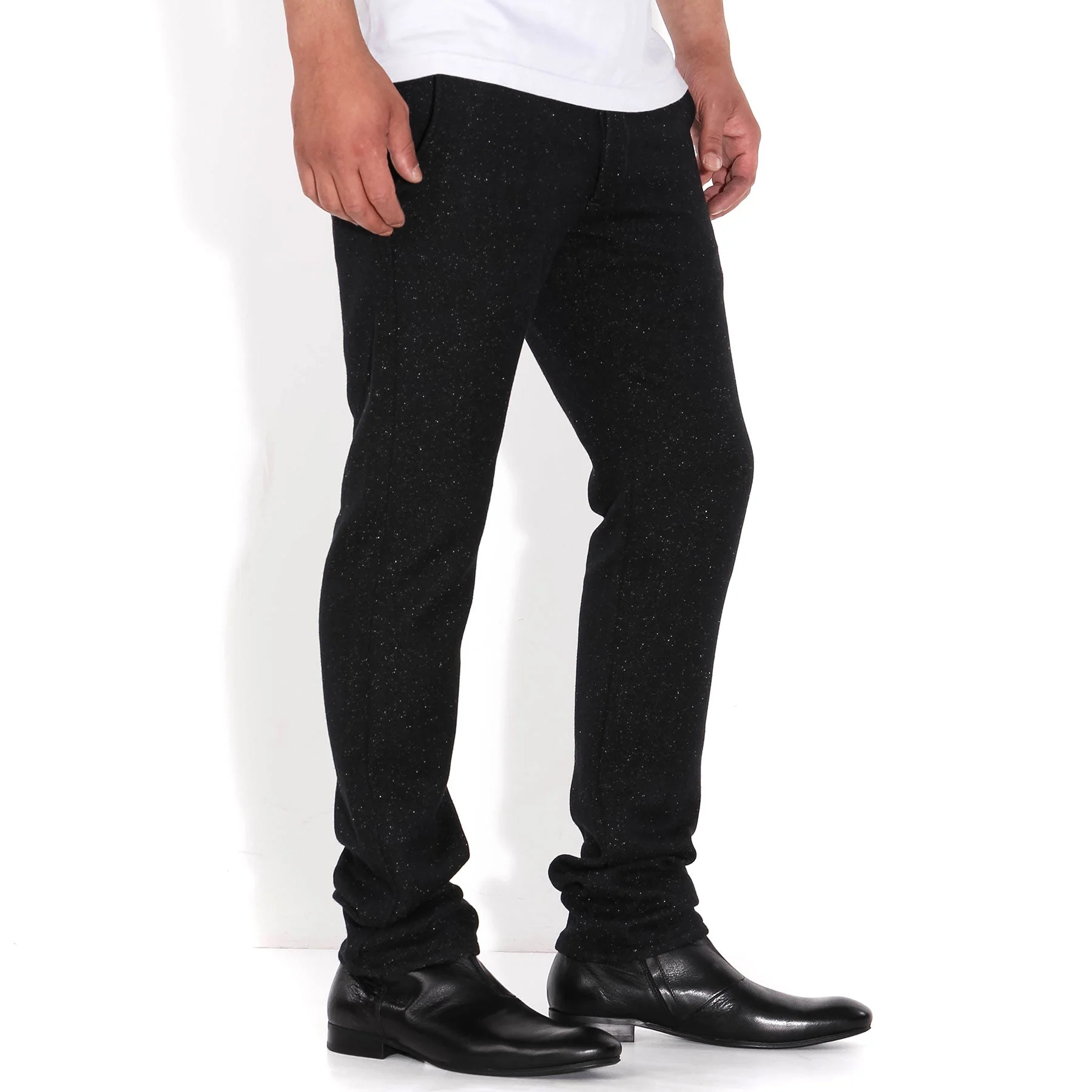55 Chino Herringbone Wooly black - Image 3