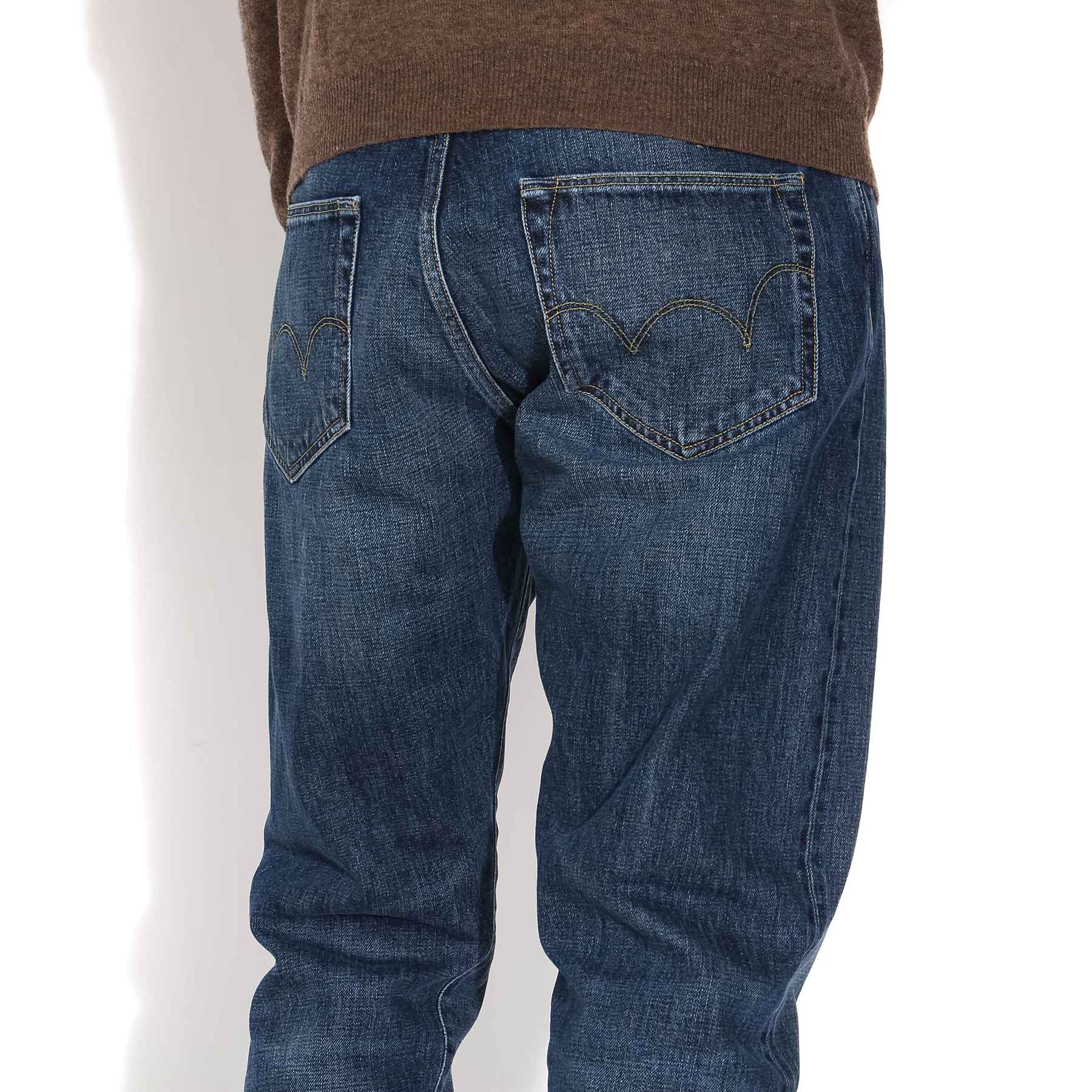 ED-45 Loose Fit Selvage Jeans mid sleet wash - Image 4