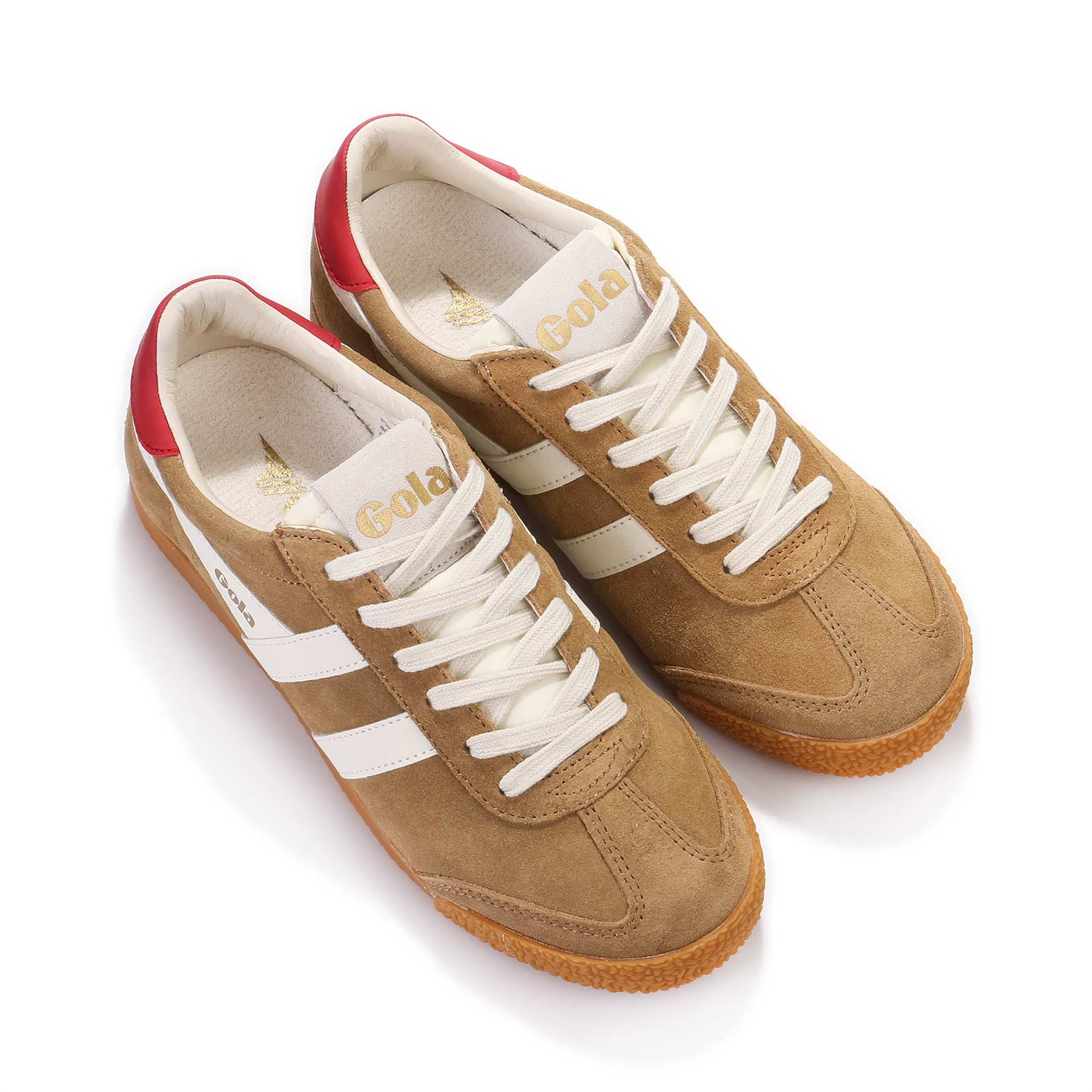 Elan Suede caramel/off white/deep red - Image 4