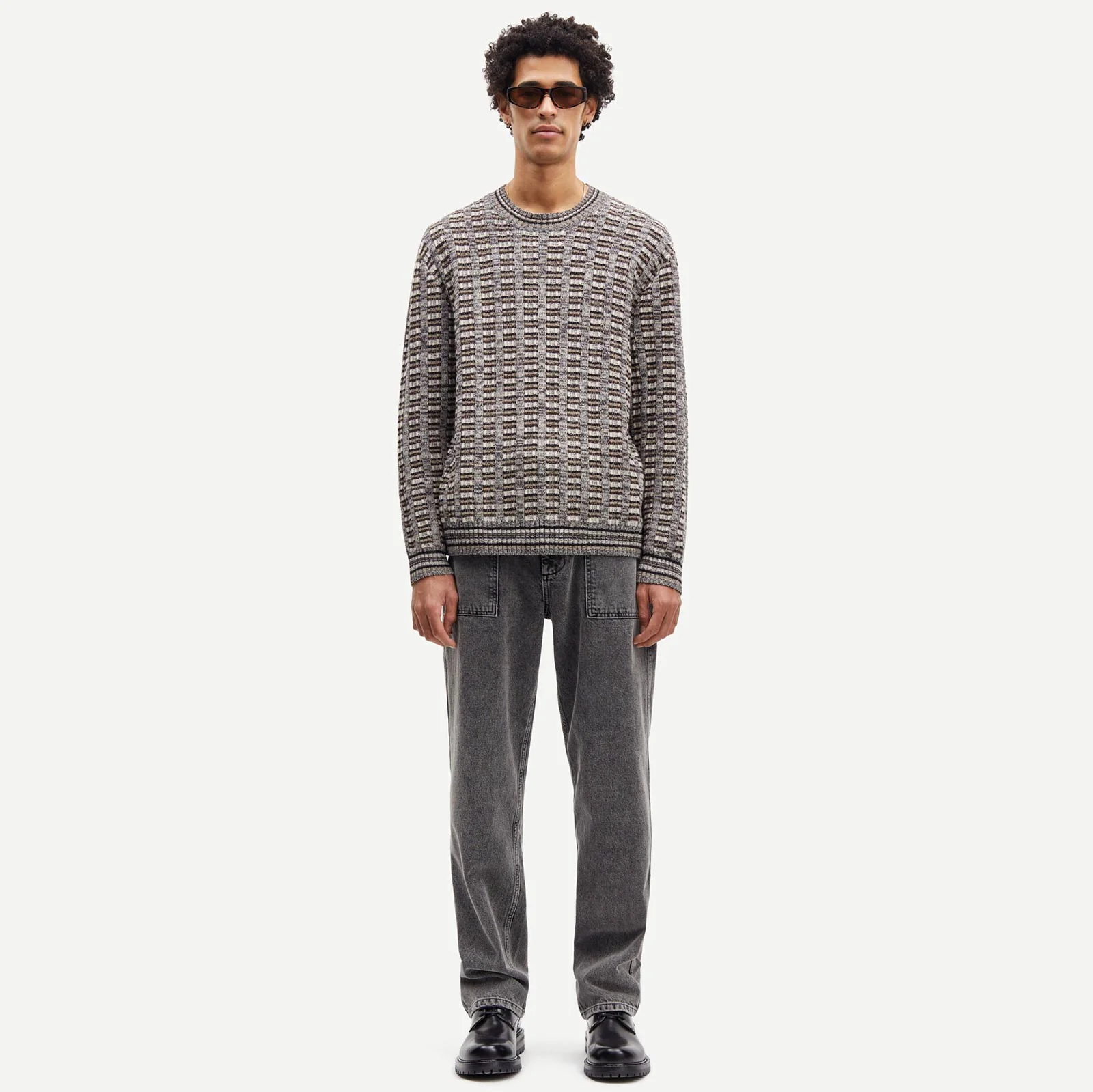 Eliott Crew Neck Jumper crocodile melange - Image 4