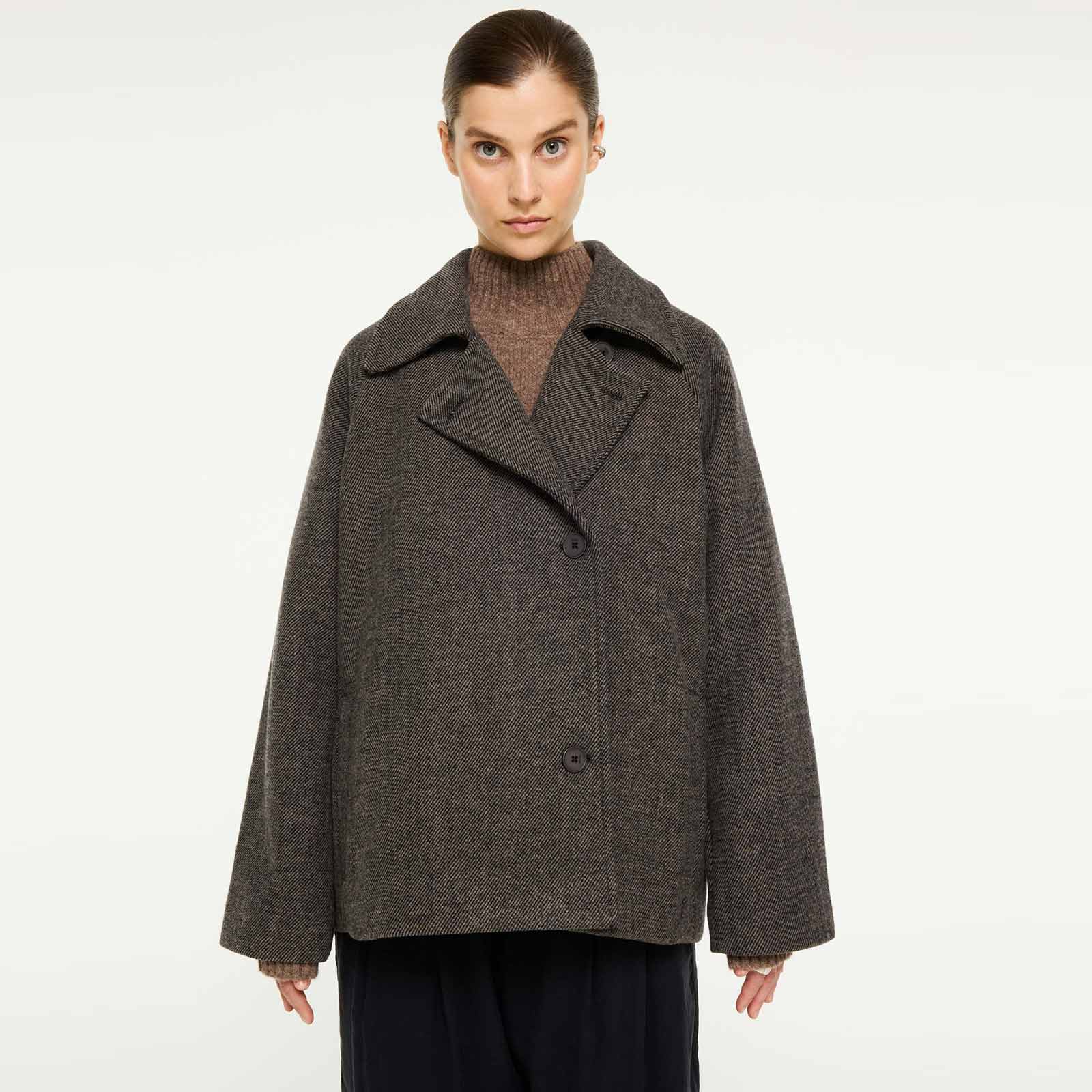 Erijana Wool Coat salt & pepper - Image 4