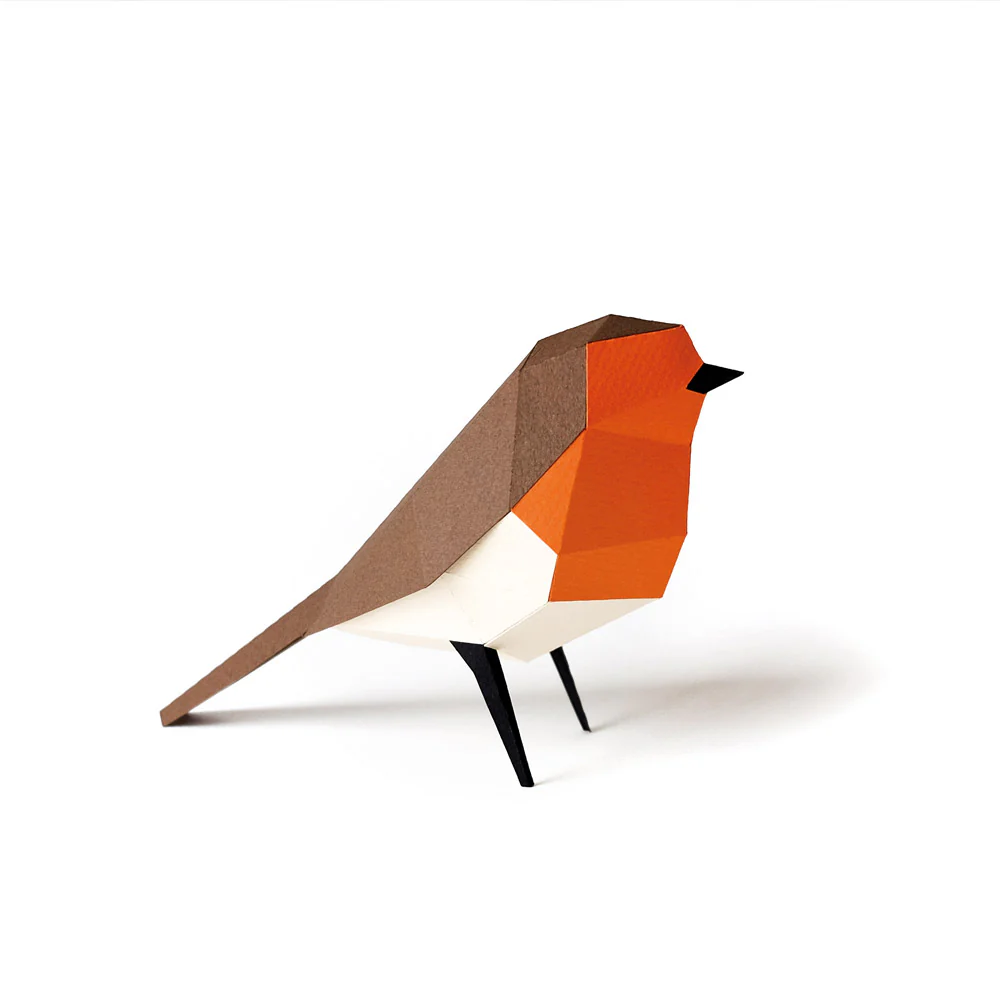 Erithacus Rubecula Paper Figure Kit - Image 3