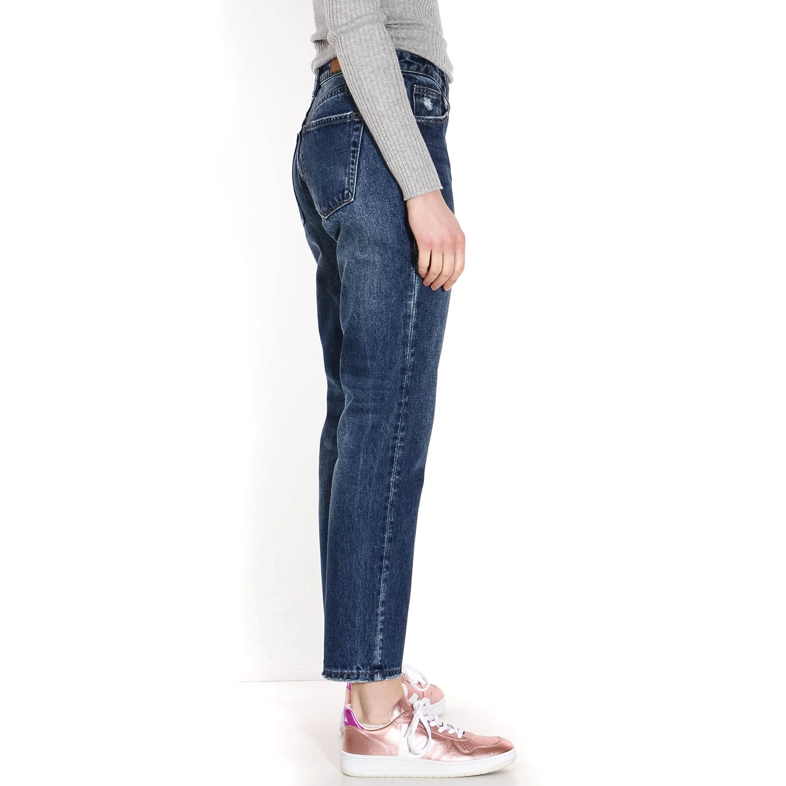 Kelly Mid Waist Slim Jeans stone - Image 3