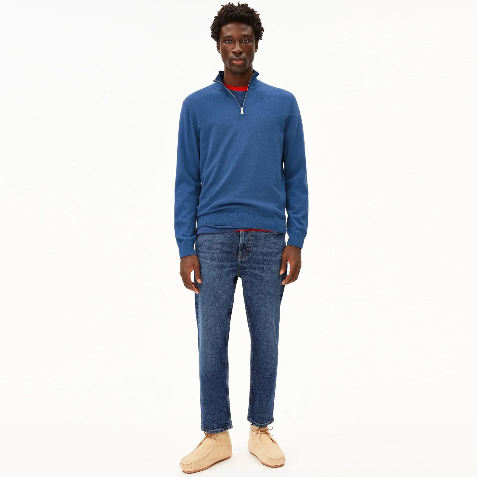 Faabes Half Zip Jumper dark morning - Image 3