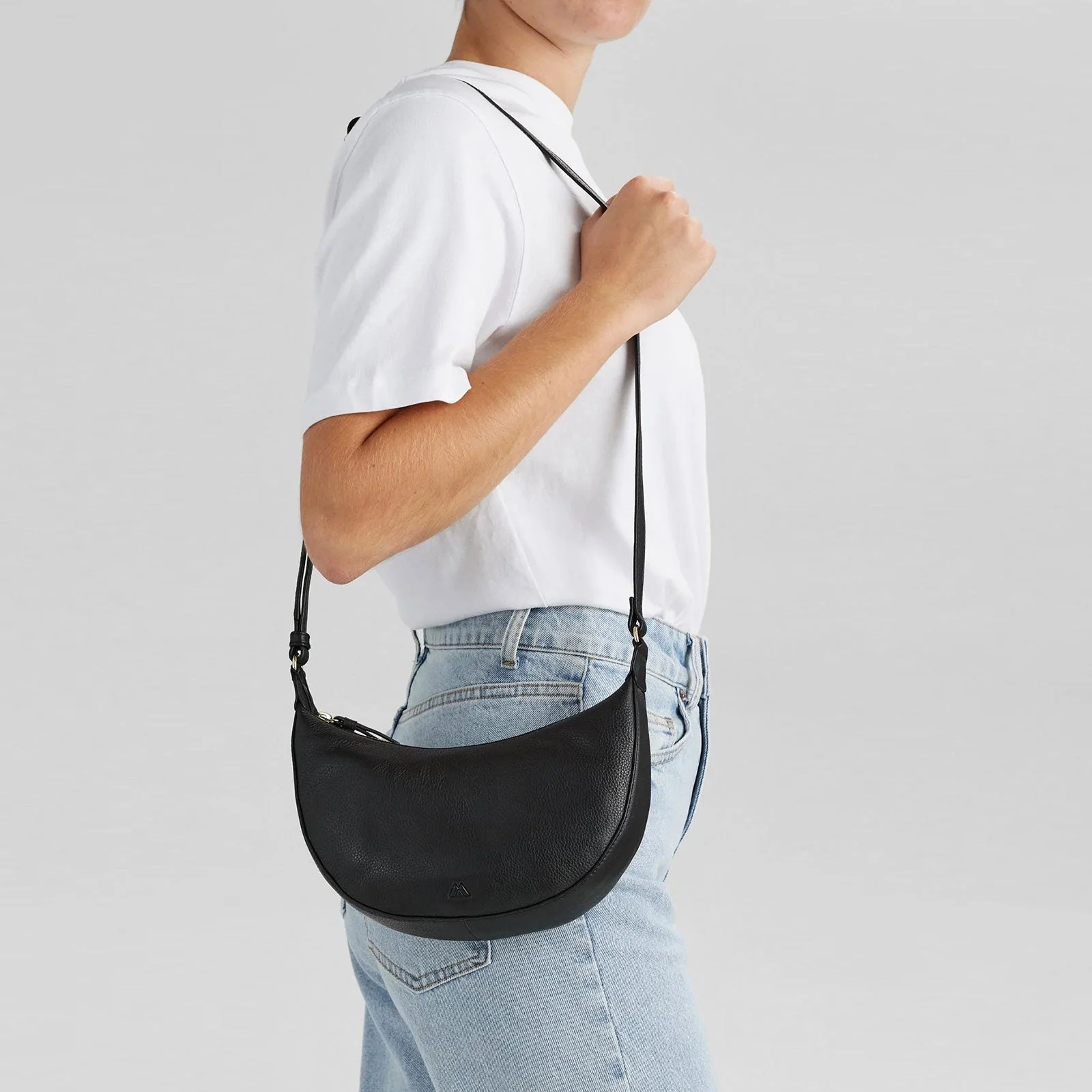 FayeMBG Crossbody Bag Soft Vintage black w/br. gold