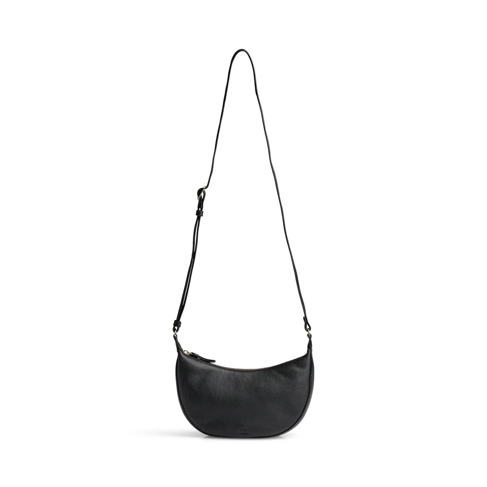 FayeMBG Crossbody Bag Soft Vintage black w/br. gold - Image 4