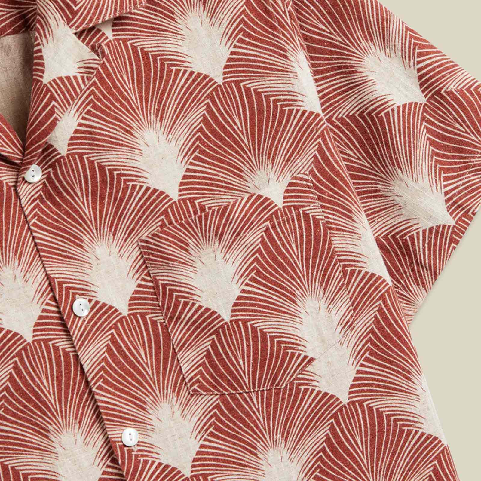 Feathers S/S Shirt burnt sienna - Image 3