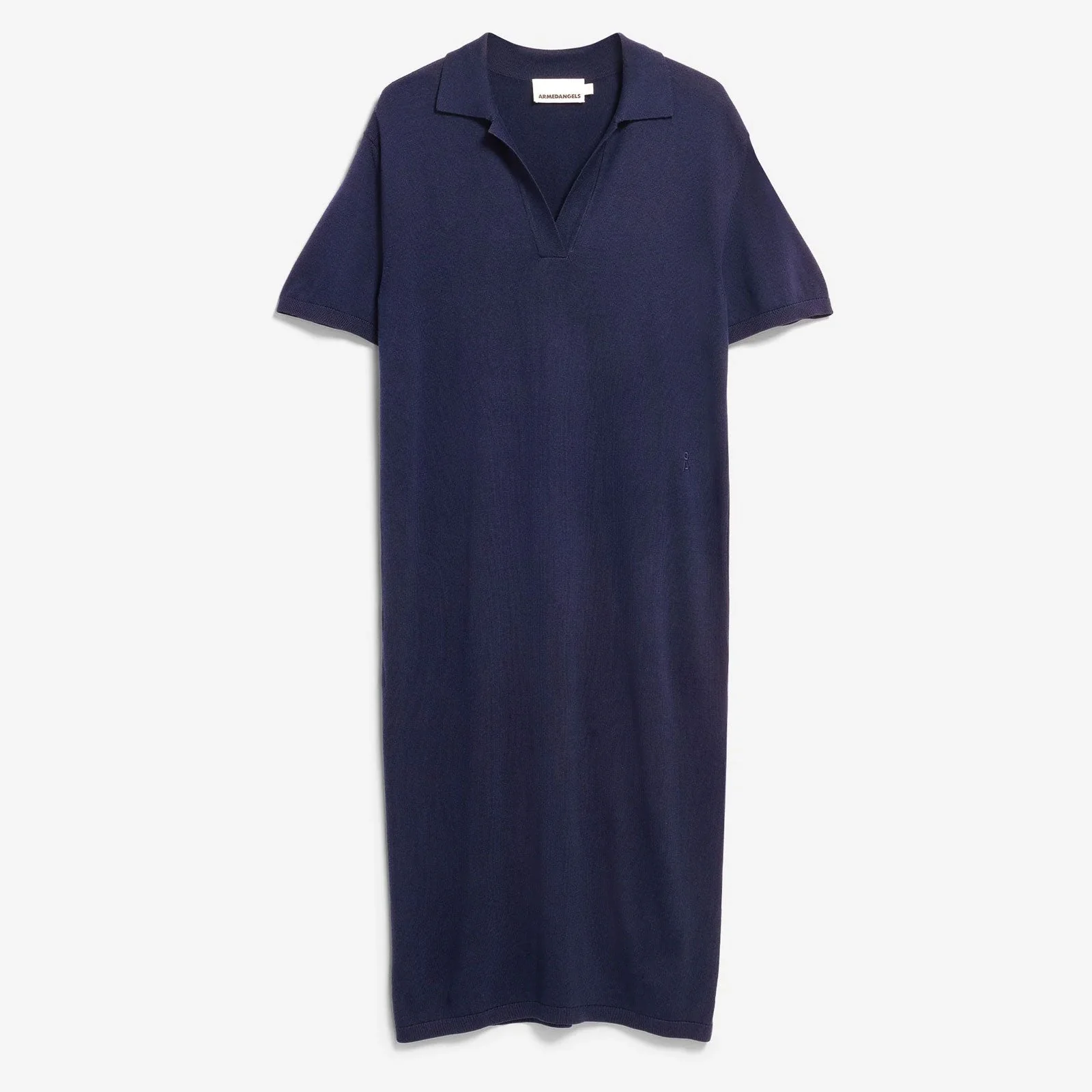 Fine Polo Knit Dress tinted navy - Image 5