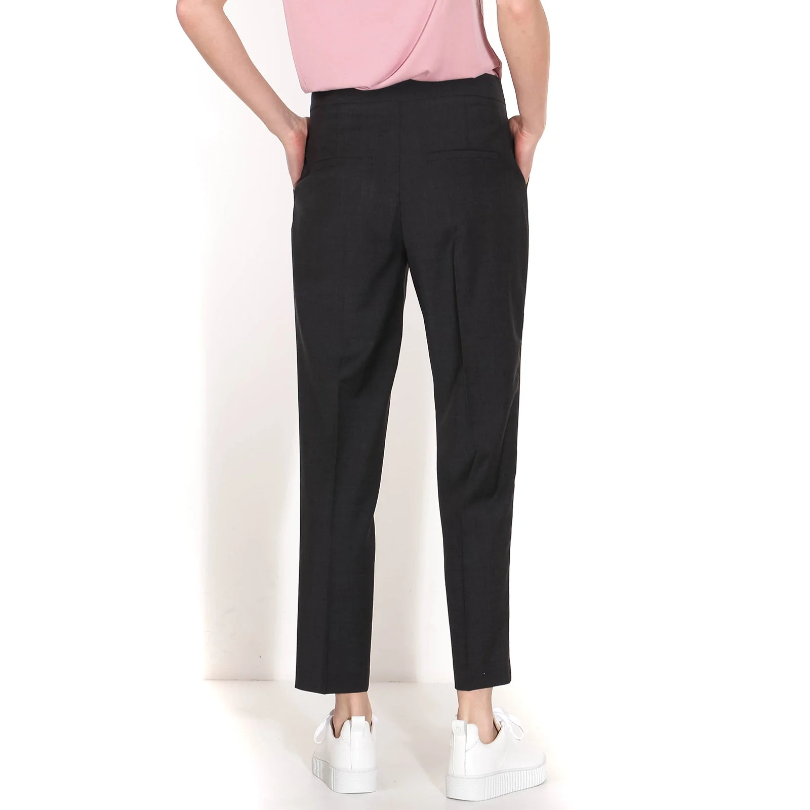 Aura Straigt Ankle Pants darkgrey mel - Image 5