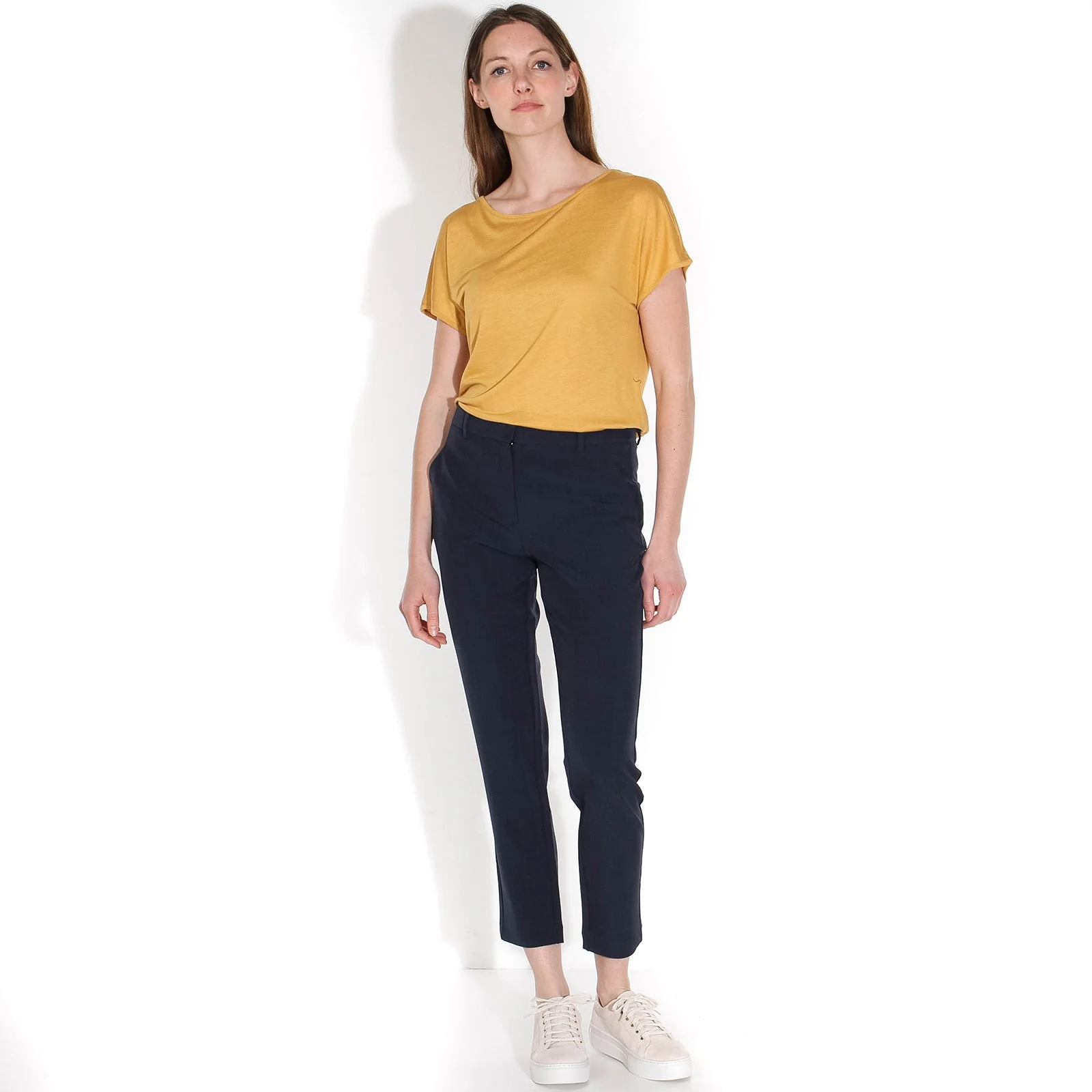 Kylie Crop 229 Pants navy melange - Image 3