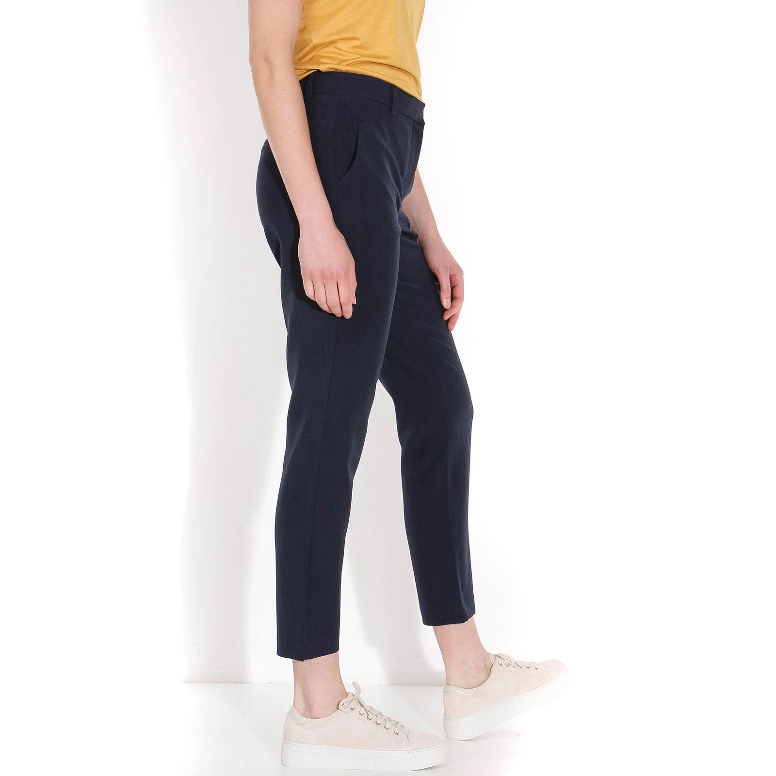 Kylie Crop 229 Pants navy melange - Image 5
