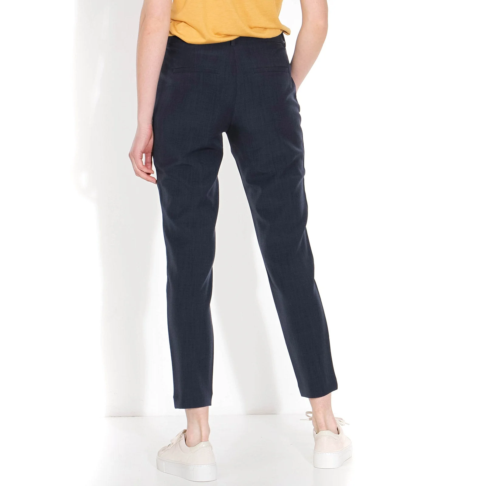 Kylie Crop 229 Pants navy melange - Image 6