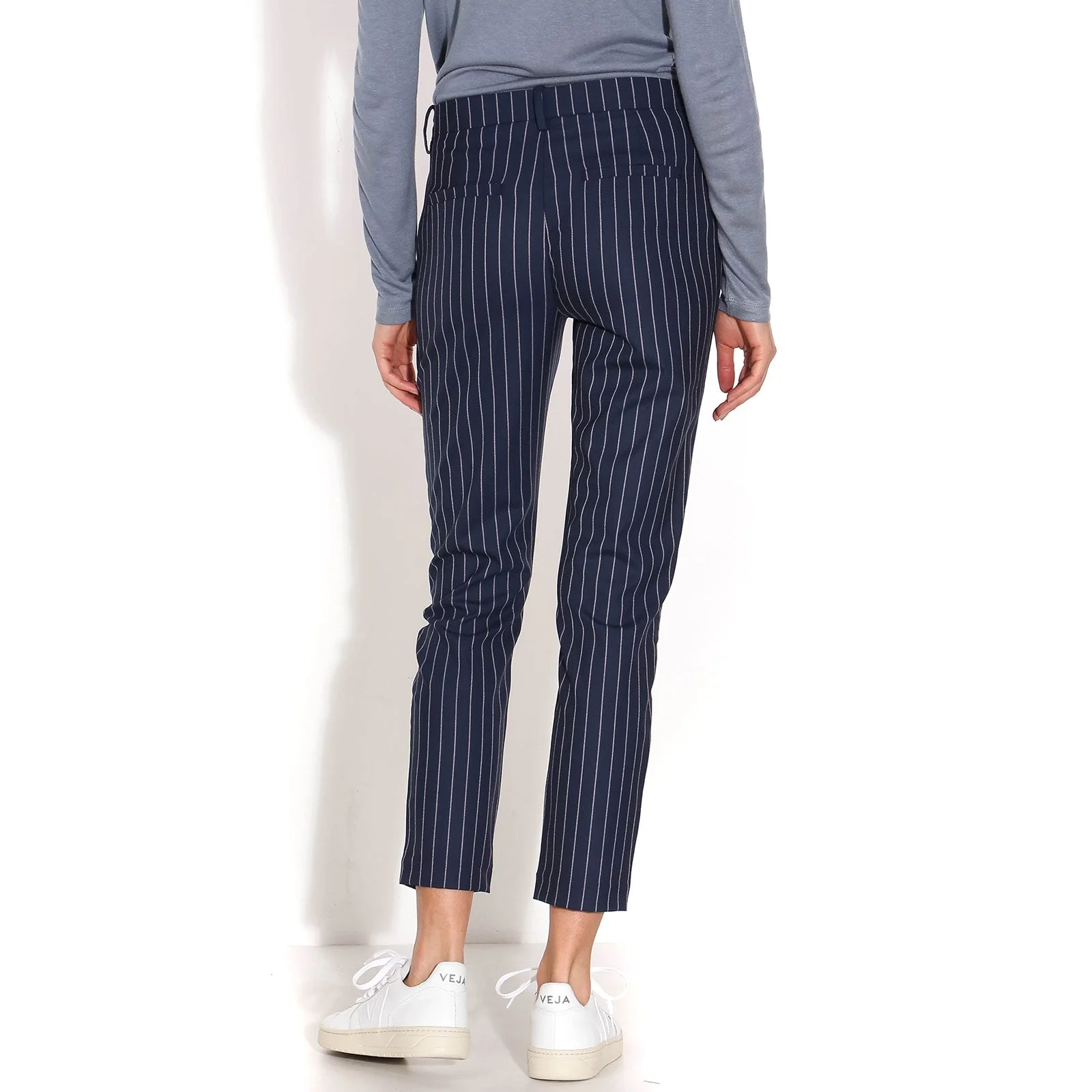 Kylie Crop 512 navy stripe - Image 6