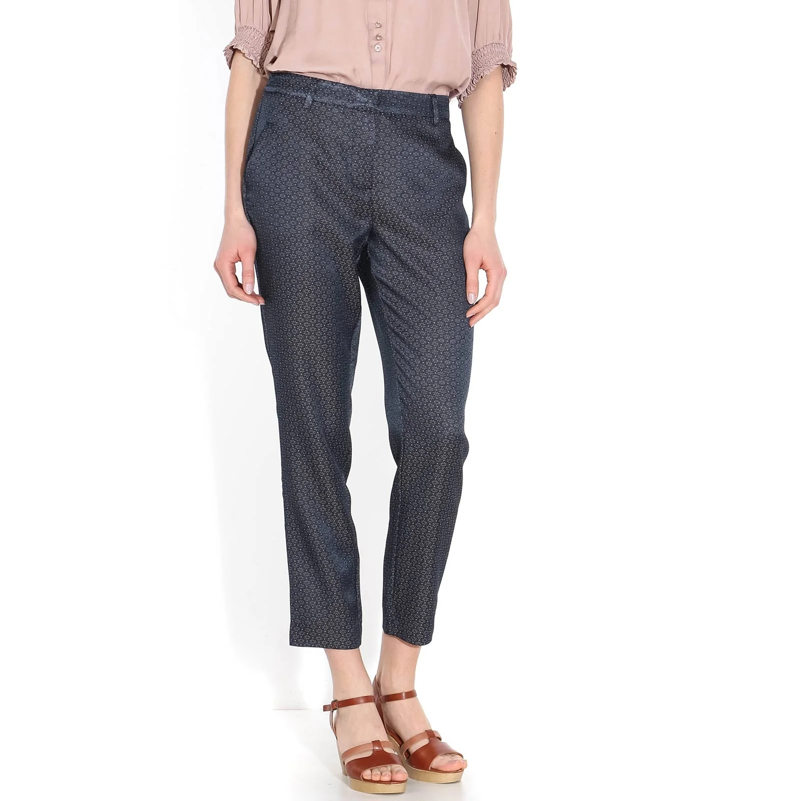 Kylie Crop Pant navy blush - Image 5
