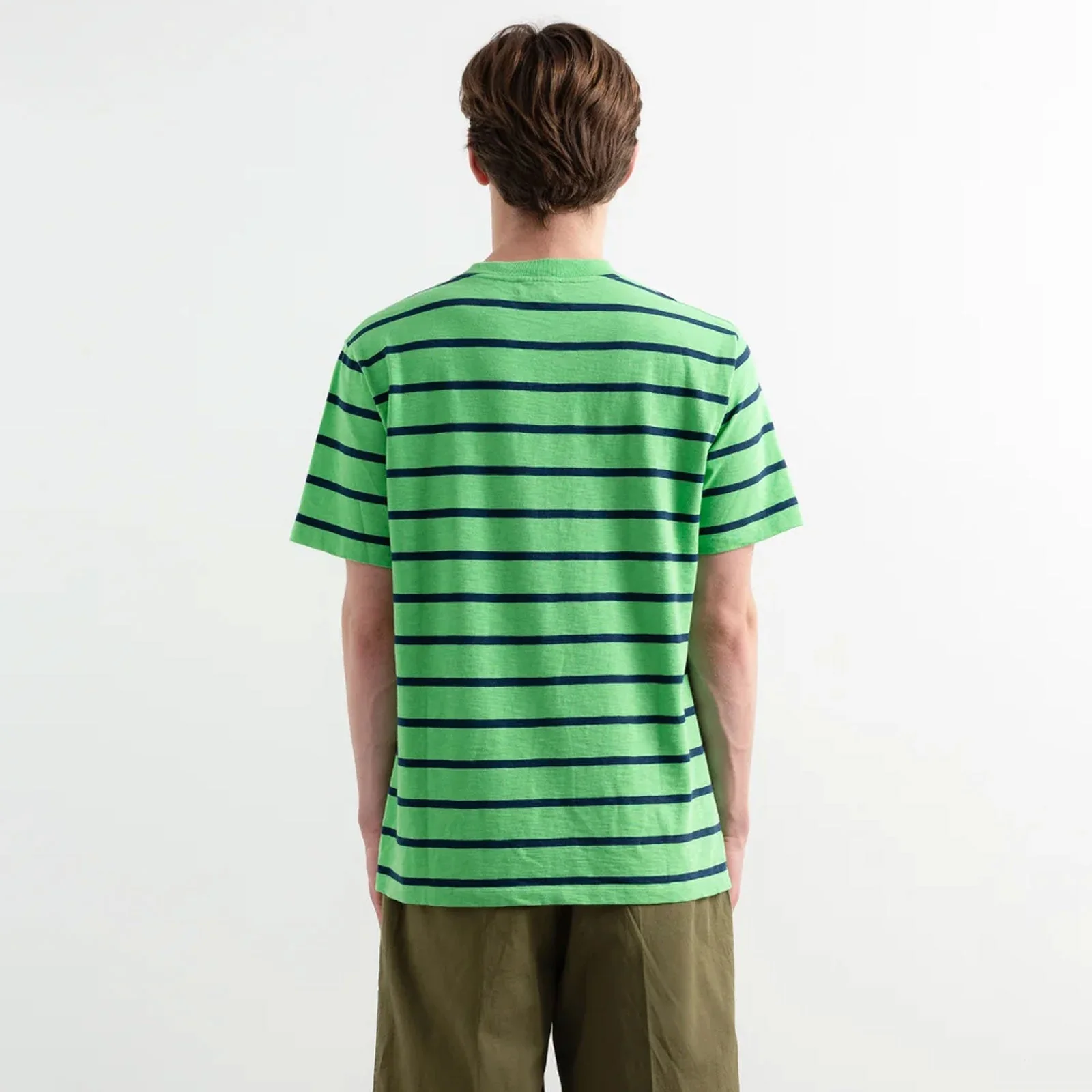 Flame Stripes T-Shirt plain green - Image 2