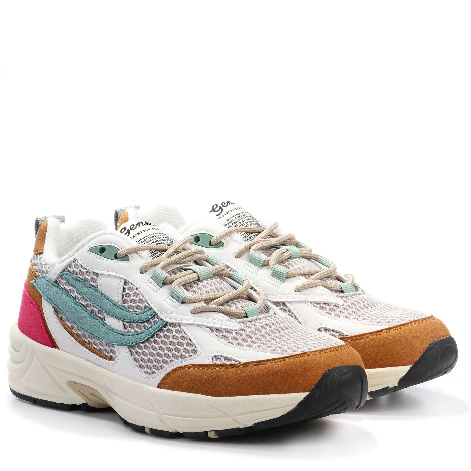G-Eco'99 2-Tone Mesh cognac/white/grey - Image 2