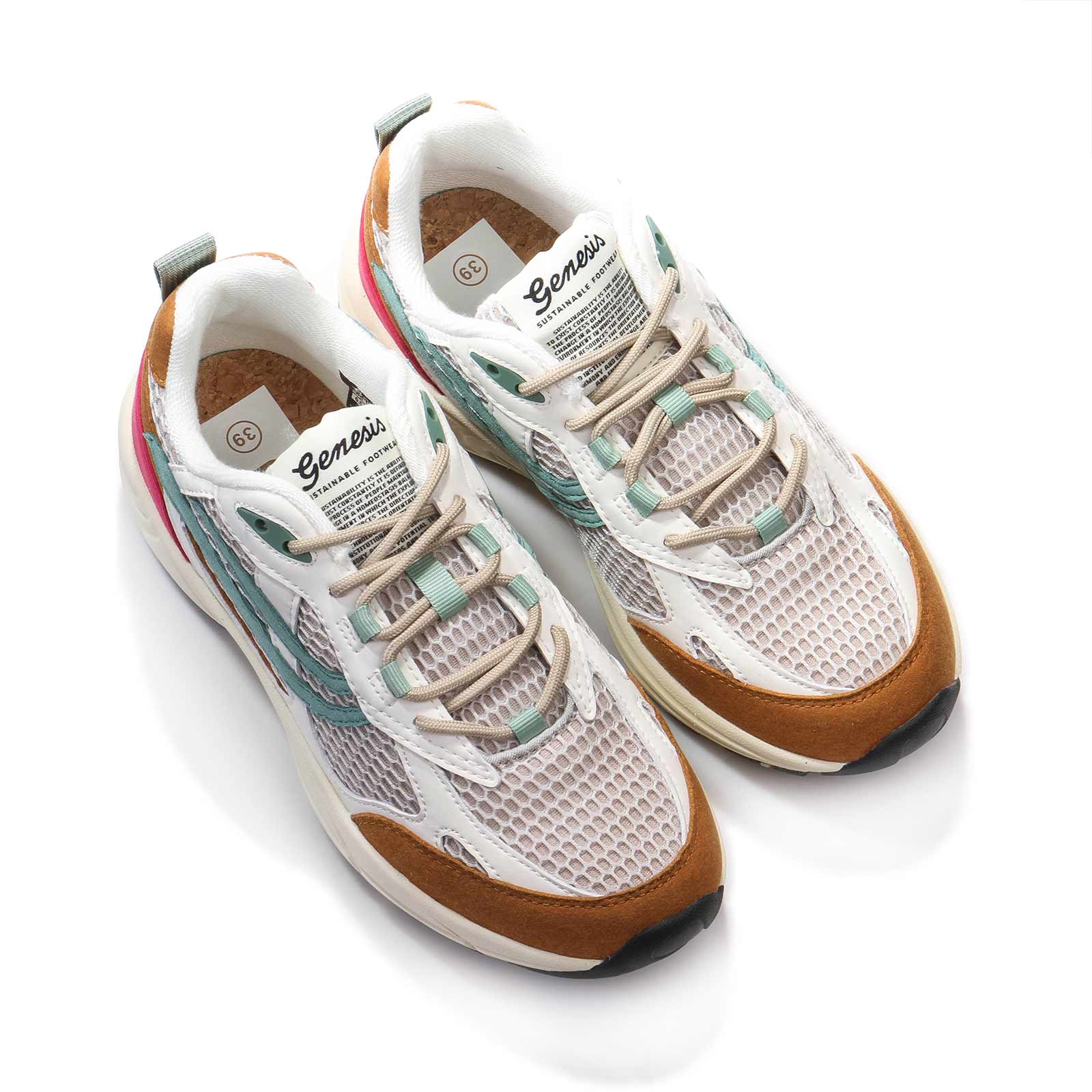 G-Eco'99 2-Tone Mesh cognac/white/grey - Image 4