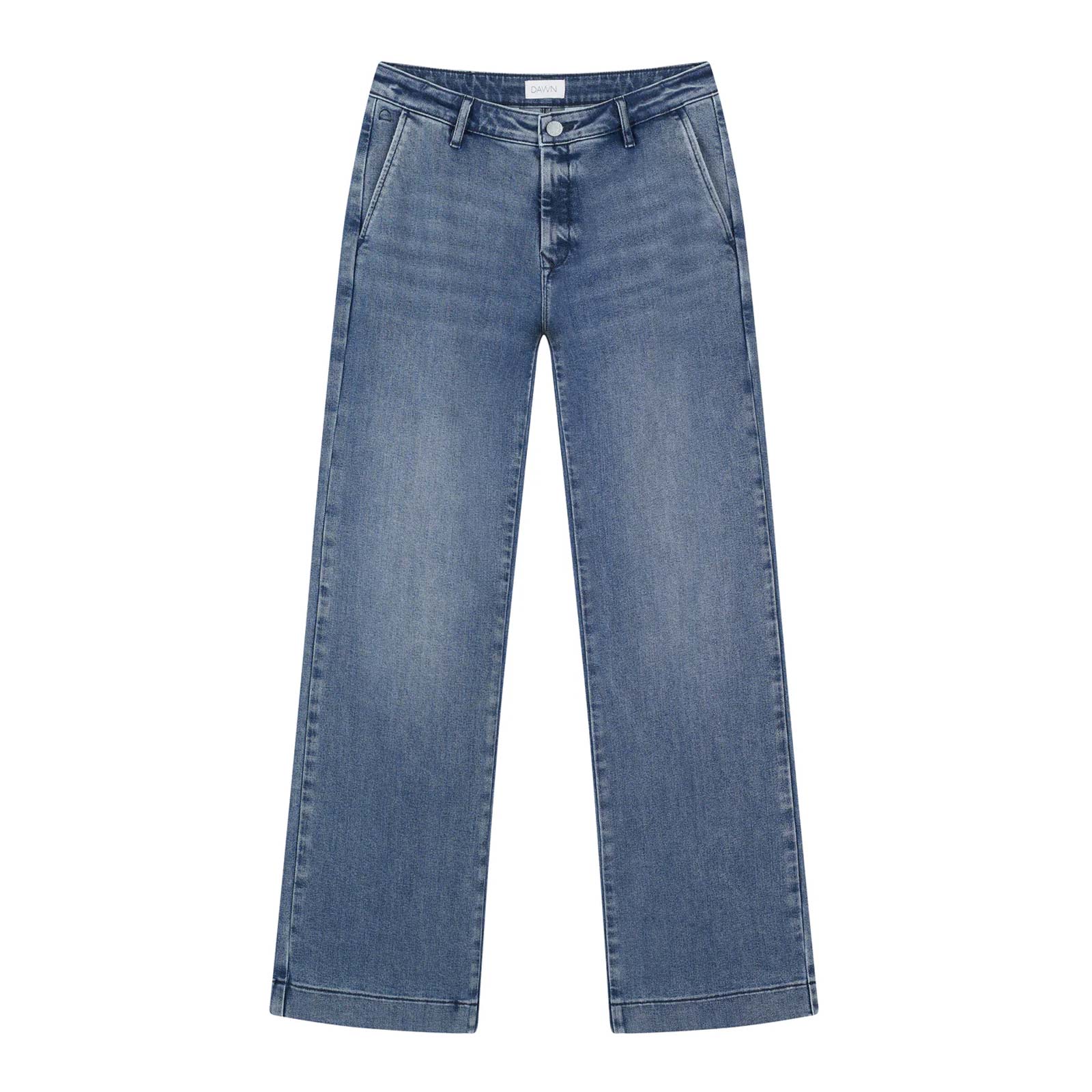 Glow Flared Soft Denim Chino medium blue - Image 5