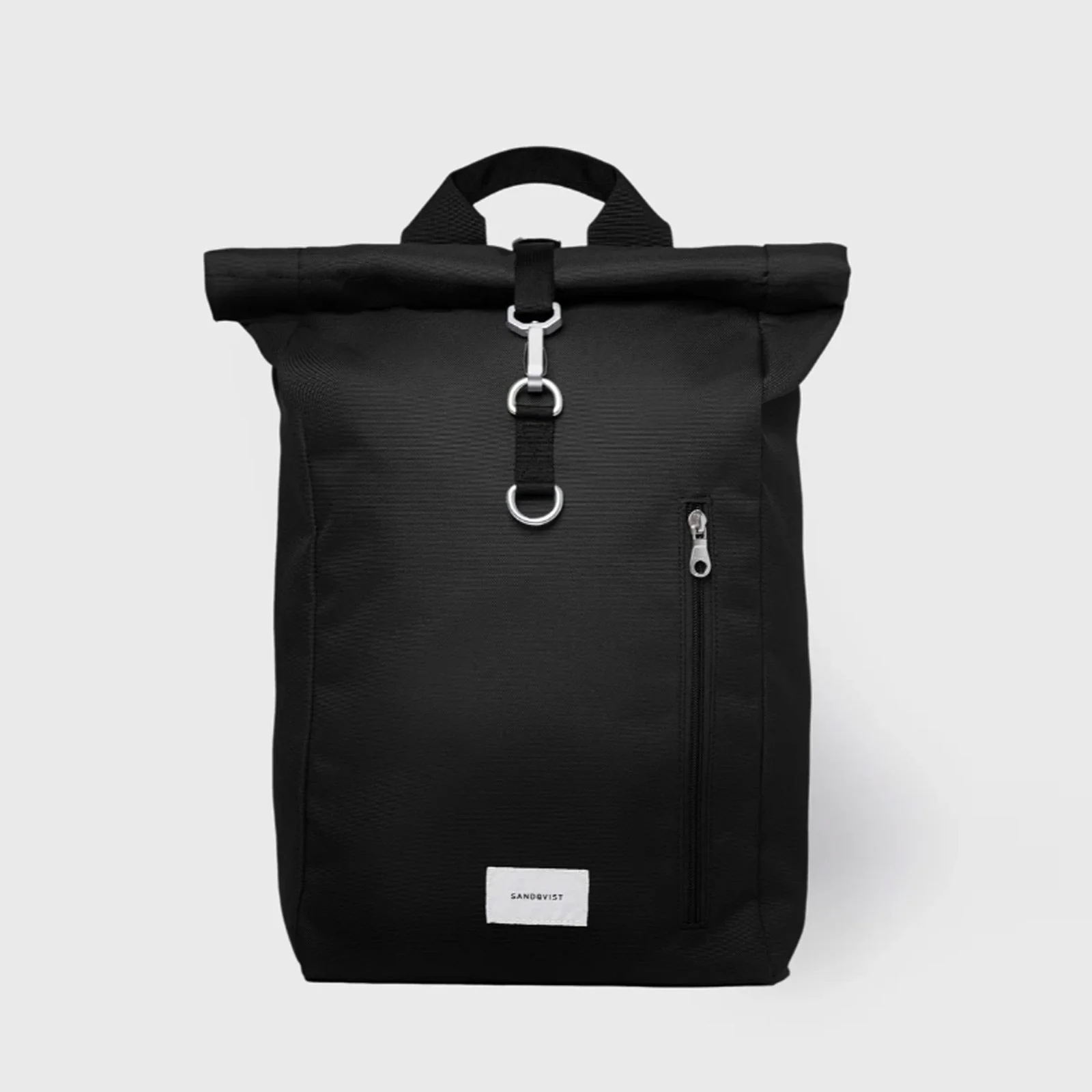 Ground Rolltop Backpack L black/black webbing