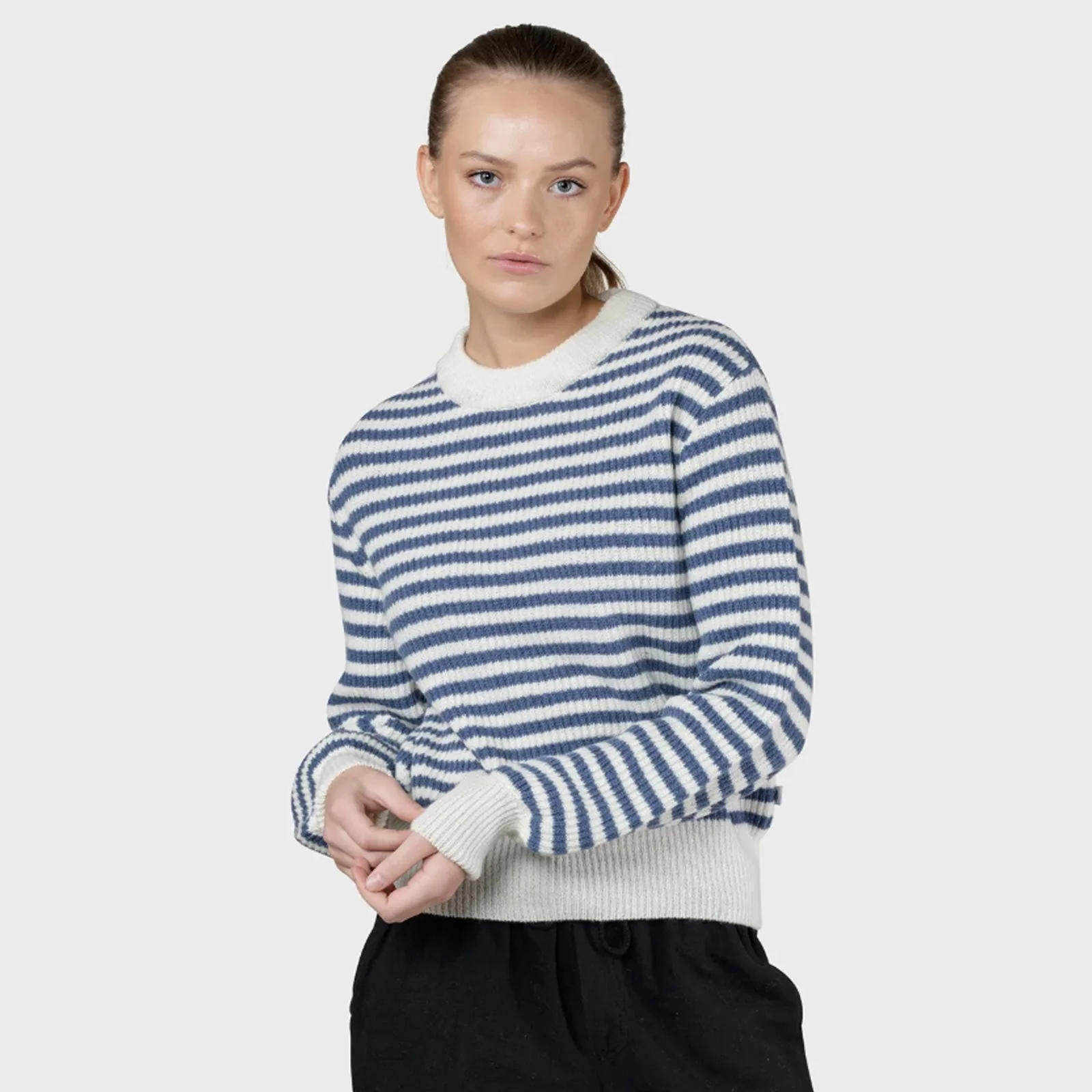 Gunilla Knit Jumper cream/ocean