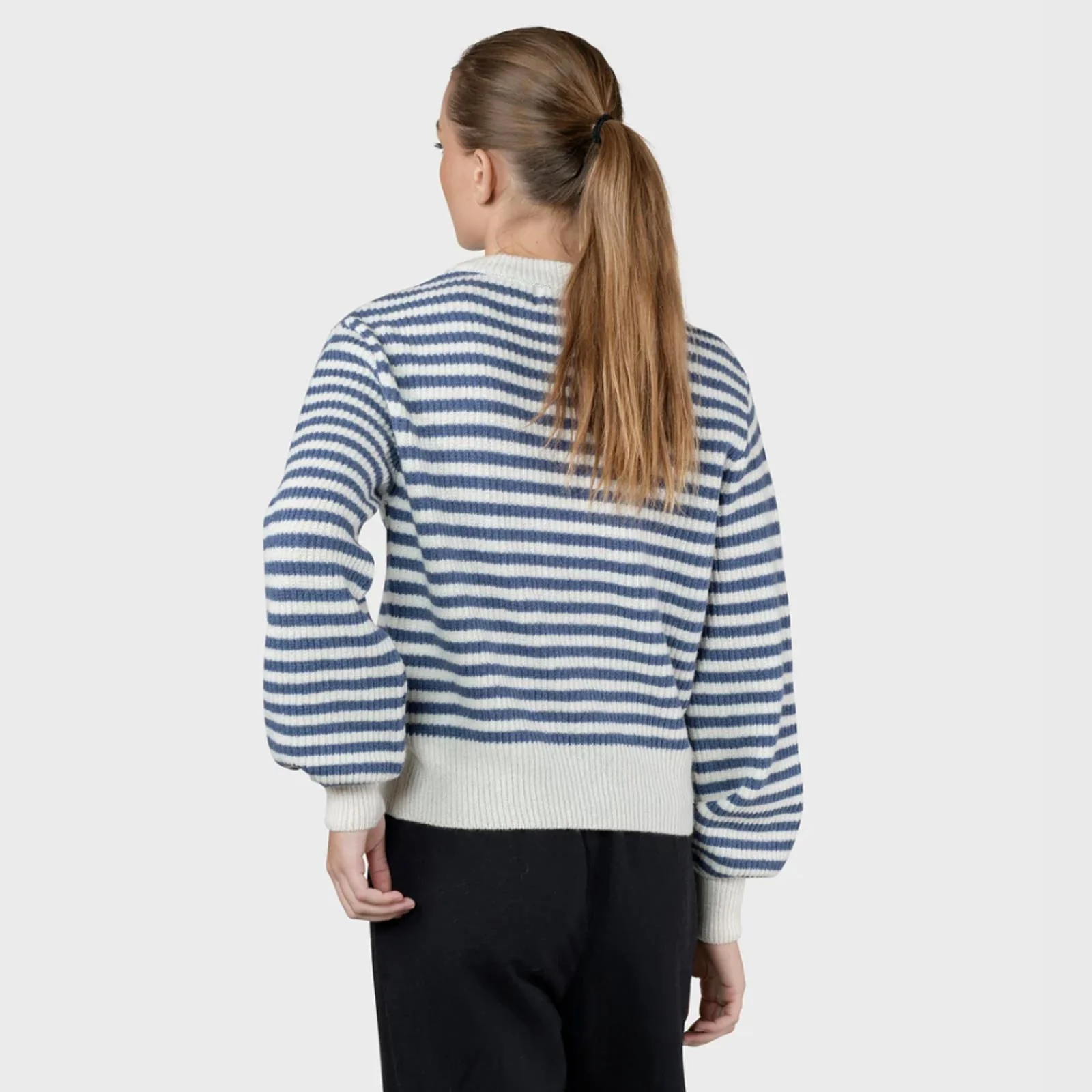 Gunilla Knit Jumper cream/surf blue - Image 2