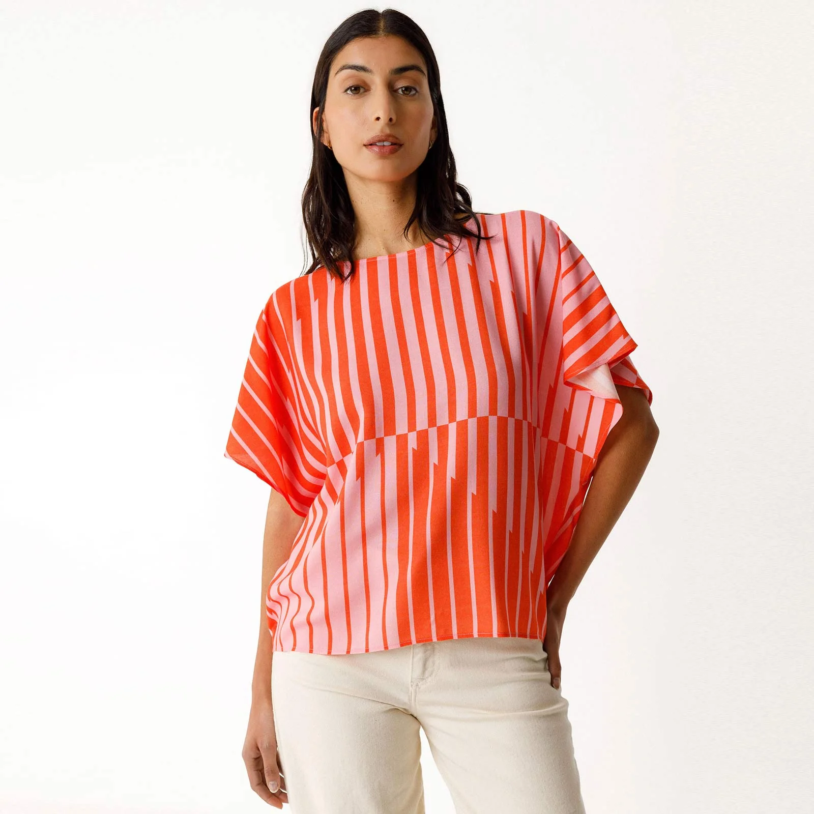 Hahan Shirt red stripes