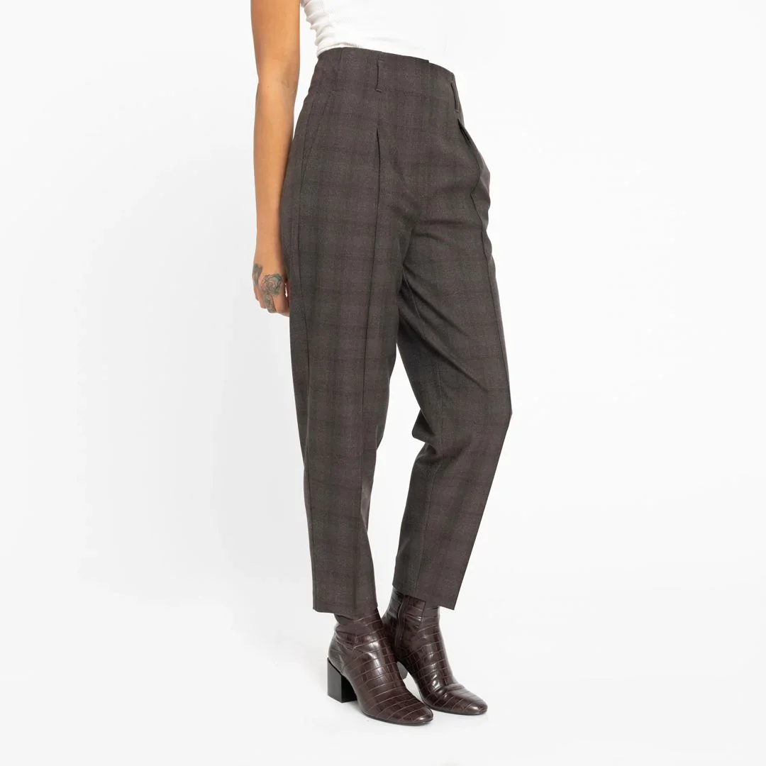 Hailey 682 Trousers brown check - Image 2