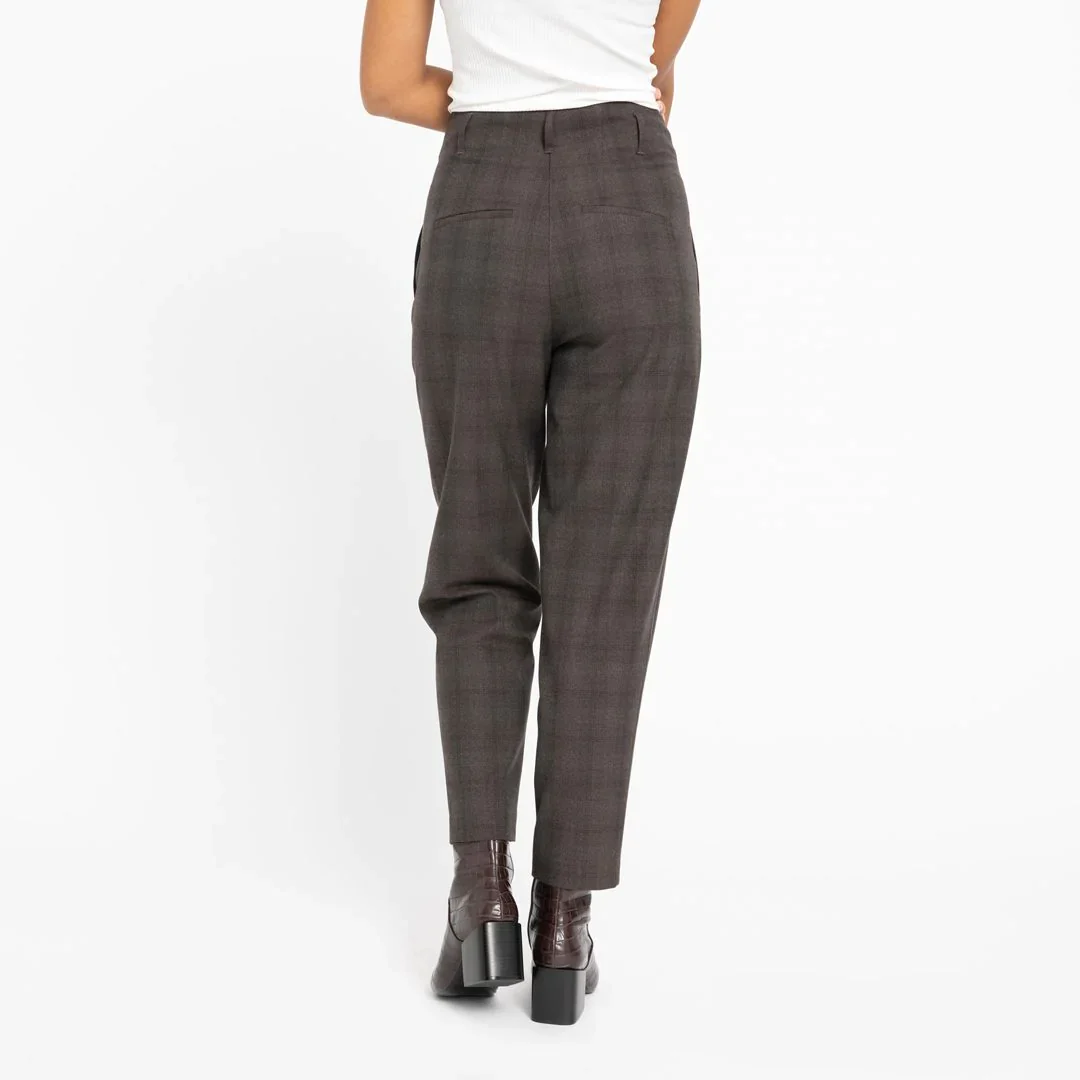 Hailey 682 Trousers brown check - Image 4