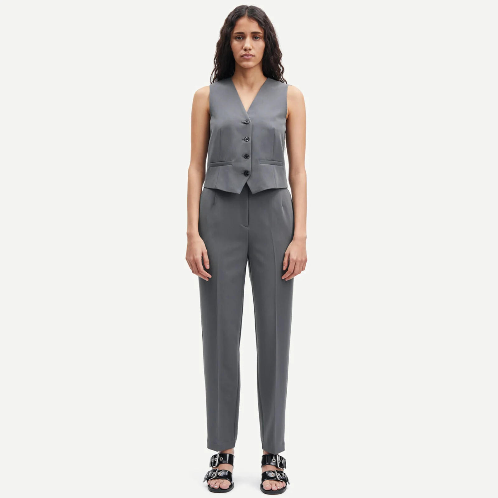 Hallie Trousers 14596 iron gate - Image 3