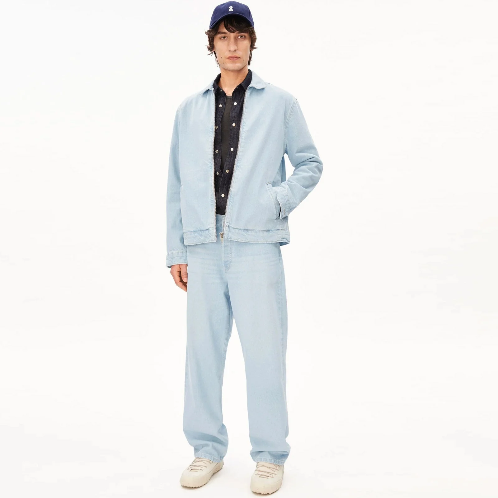 Harrington Denim Jacket ice blue - Image 3