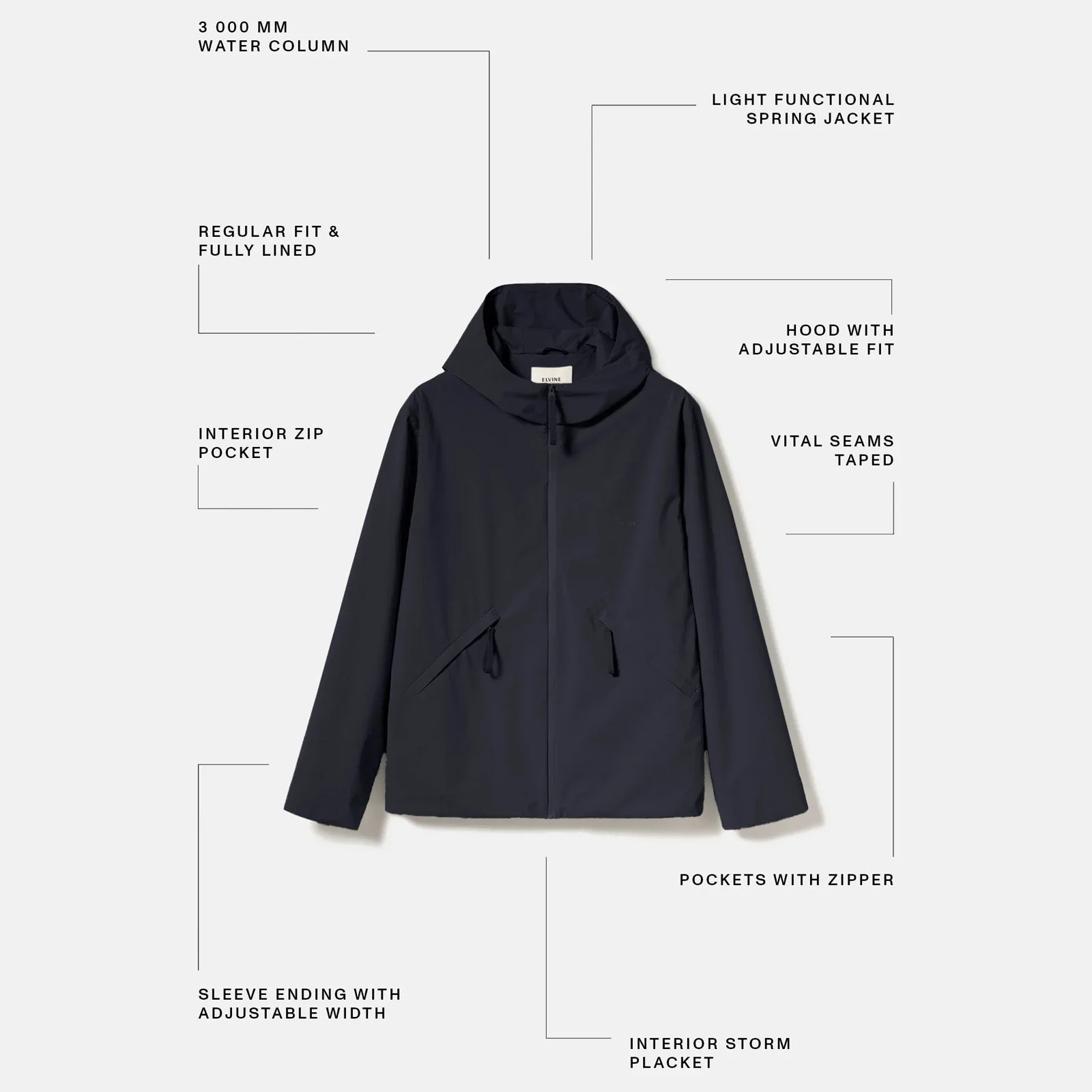 Harwin Jacket dark navy - Image 3