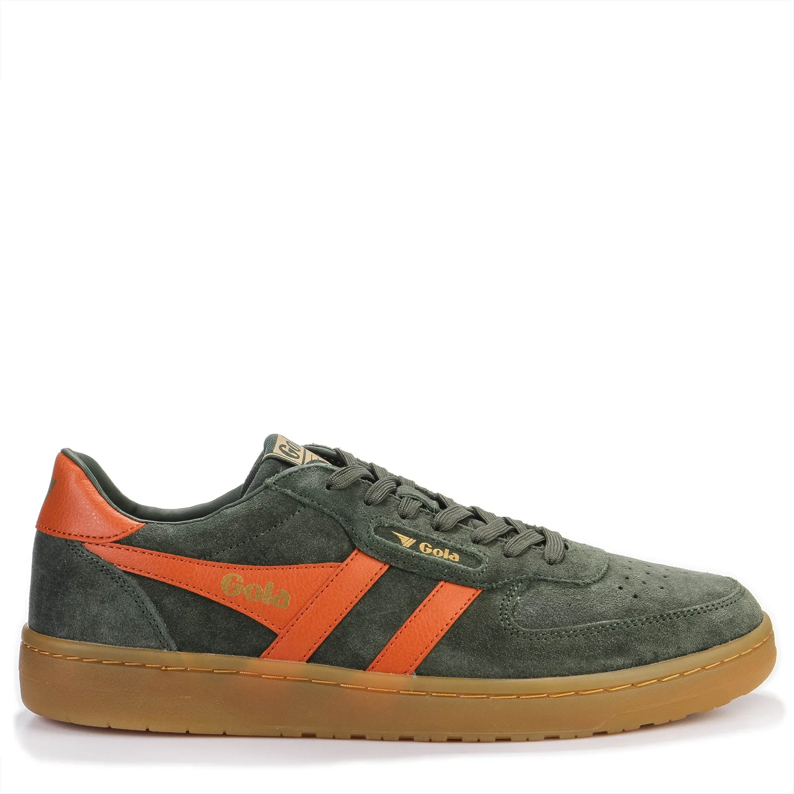 Hawk Suede ´86 Trainer dark khaki/moody orange/gum