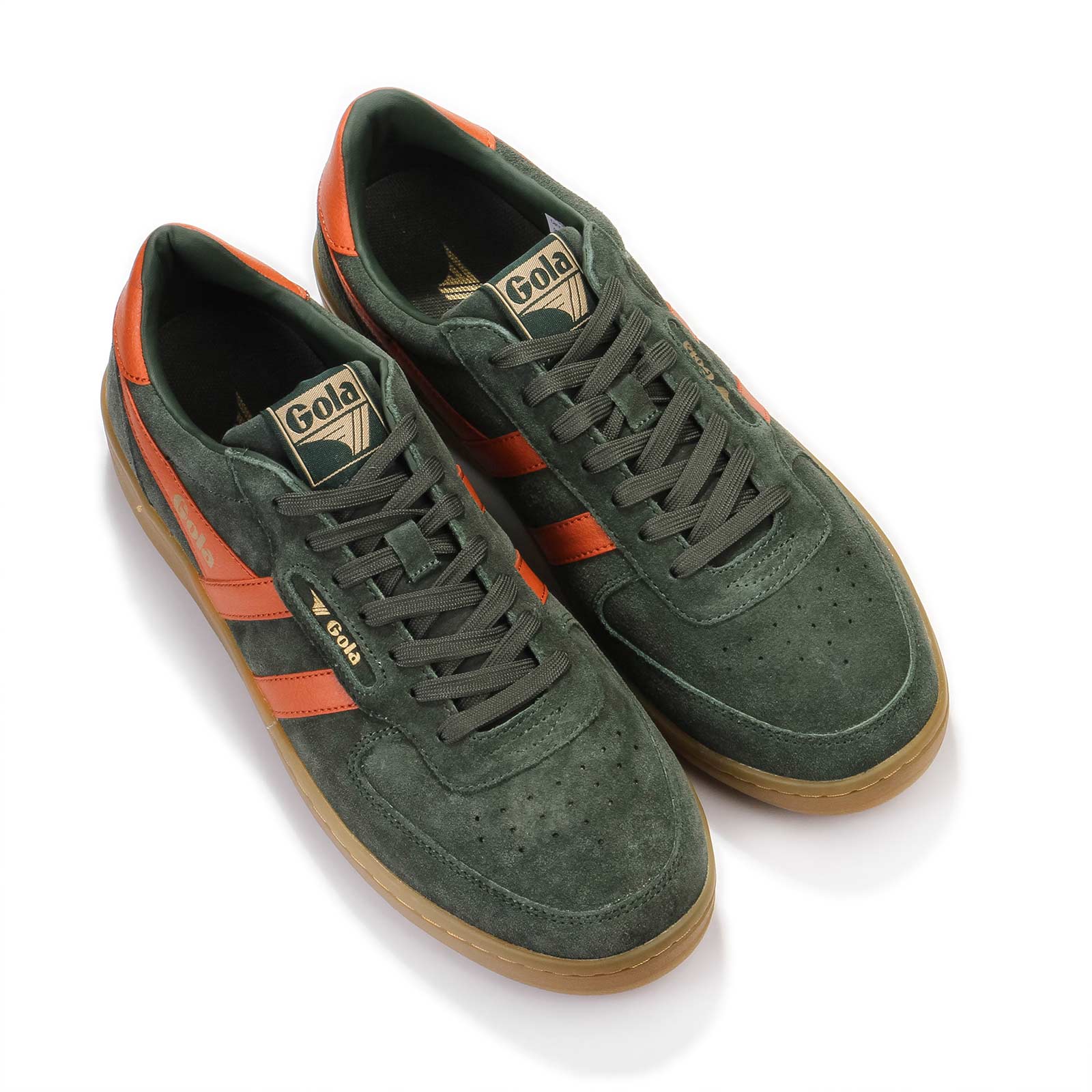 Hawk Suede ´86 Trainer dark khaki/moody orange/gum - Image 4