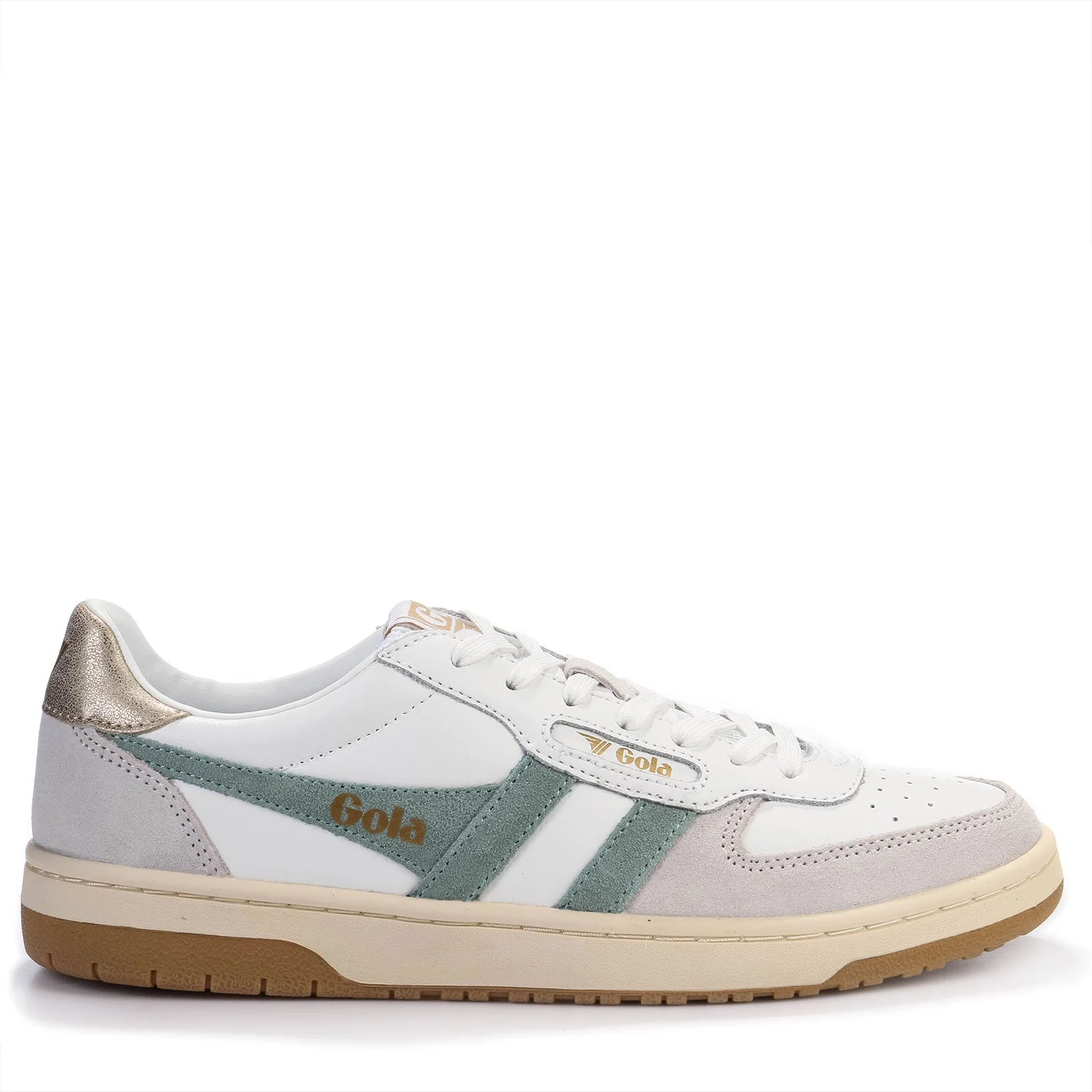 Hawk Womens Trainer white/green mist/gold