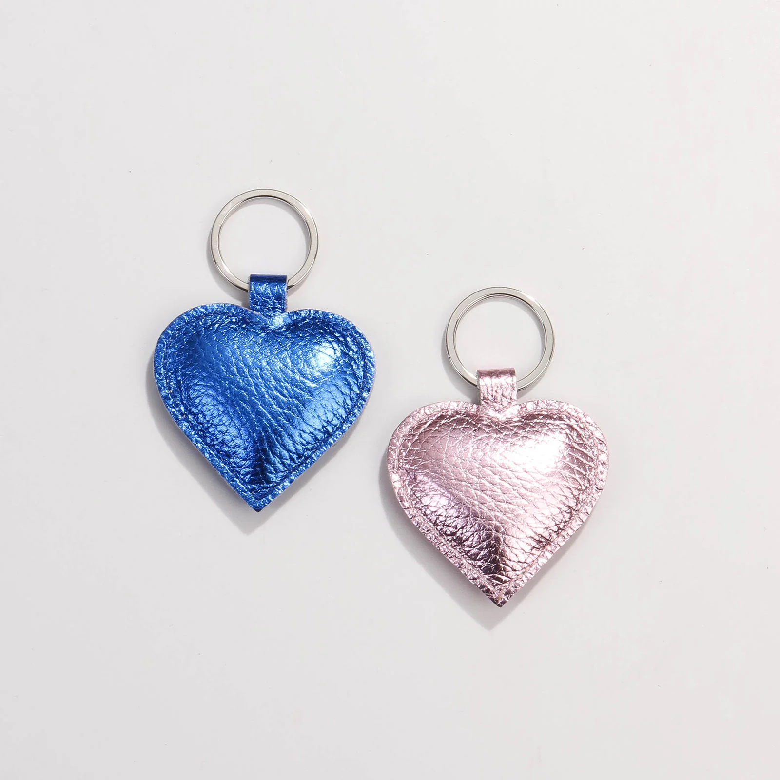 Heart Keyring metallic rosé - Image 2