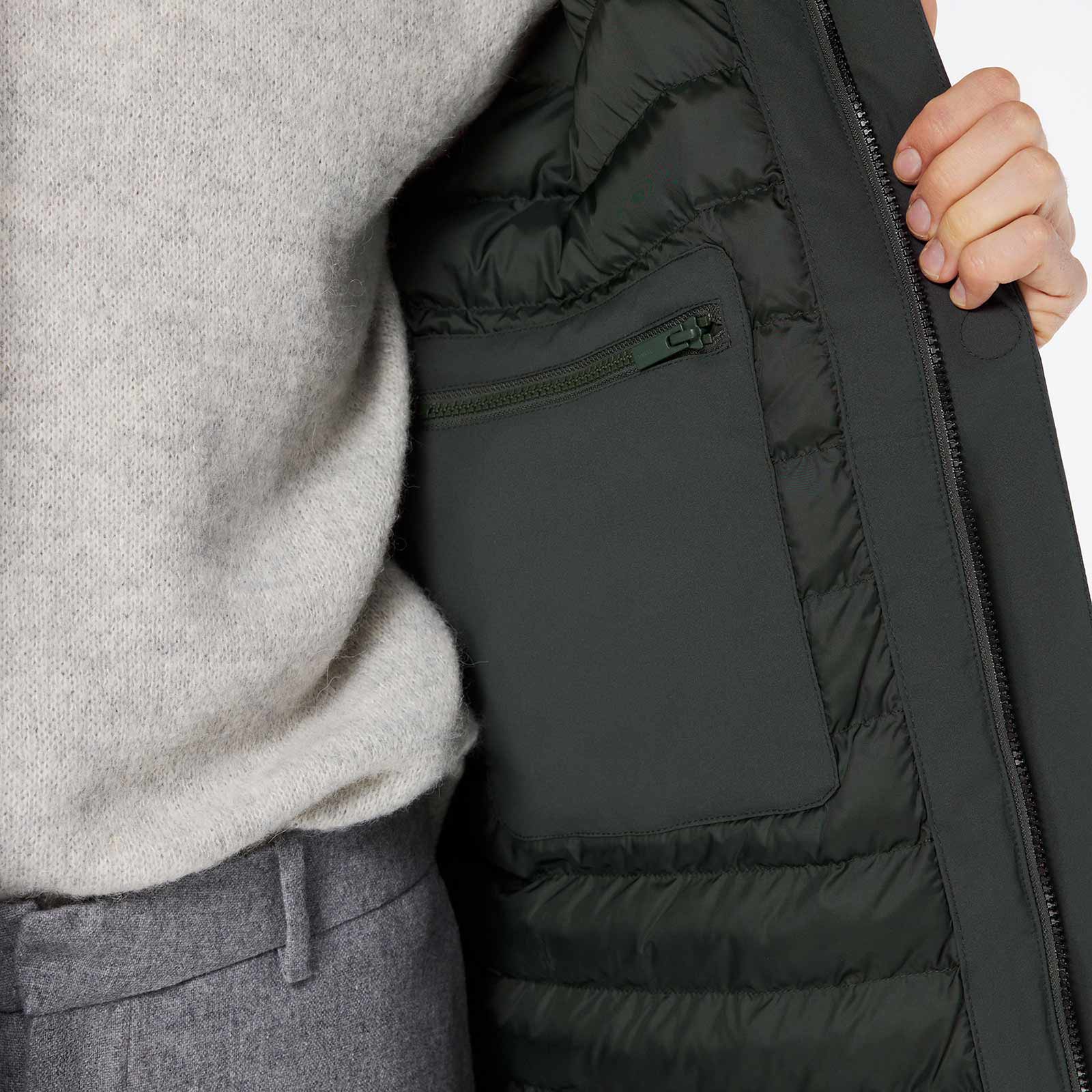 Hjalmar Winter Jacket slate green - Image 7