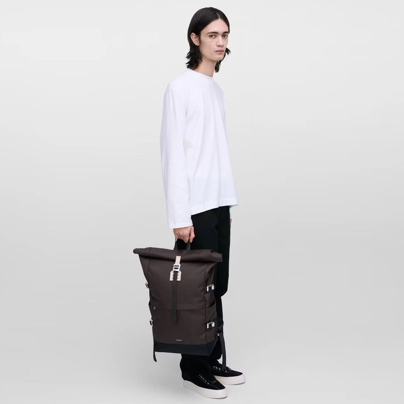 Icon Rolltop Backpack L brown/natural leather - Image 7