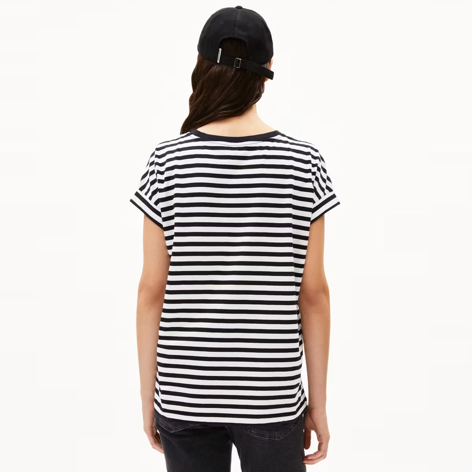 Idaara Stripes Tee white black - Image 2