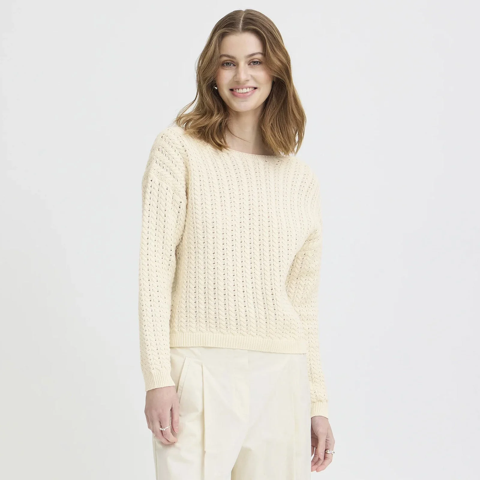 IHBesiane LS2 Cardigan birch - Image 3