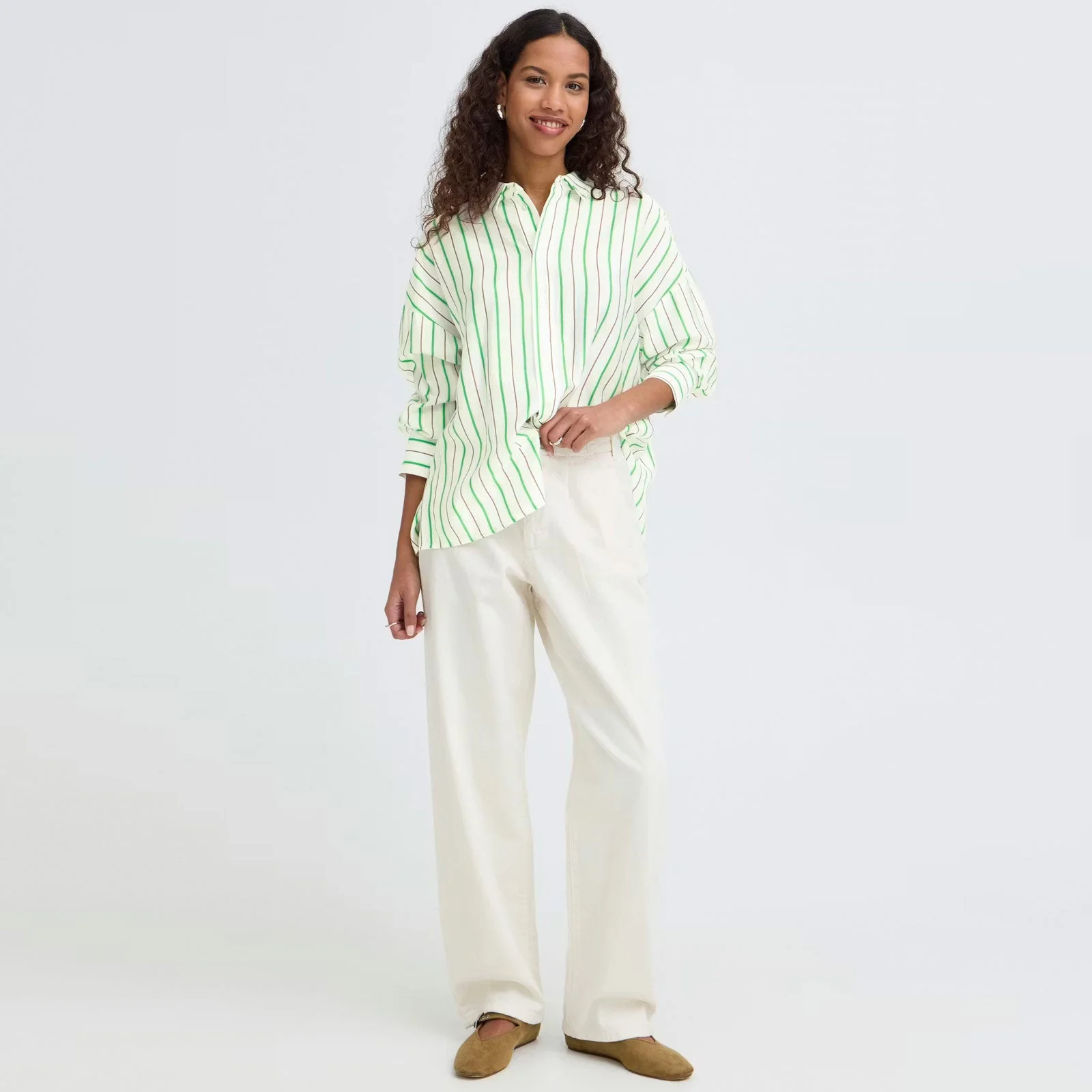 IHKatya Shirt greenbriar stripe - Image 3