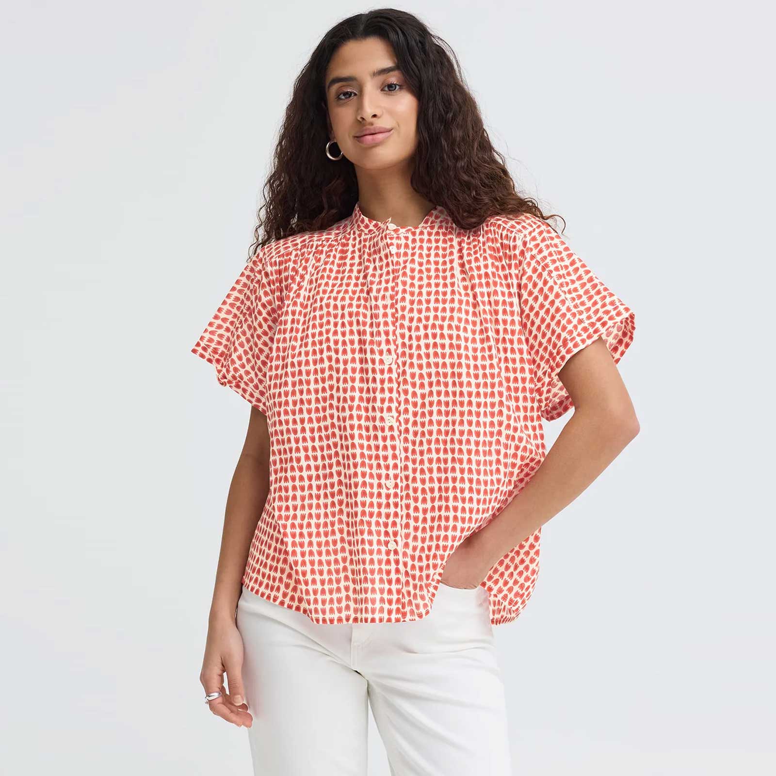 IHLumma Shirt fiery red tulip