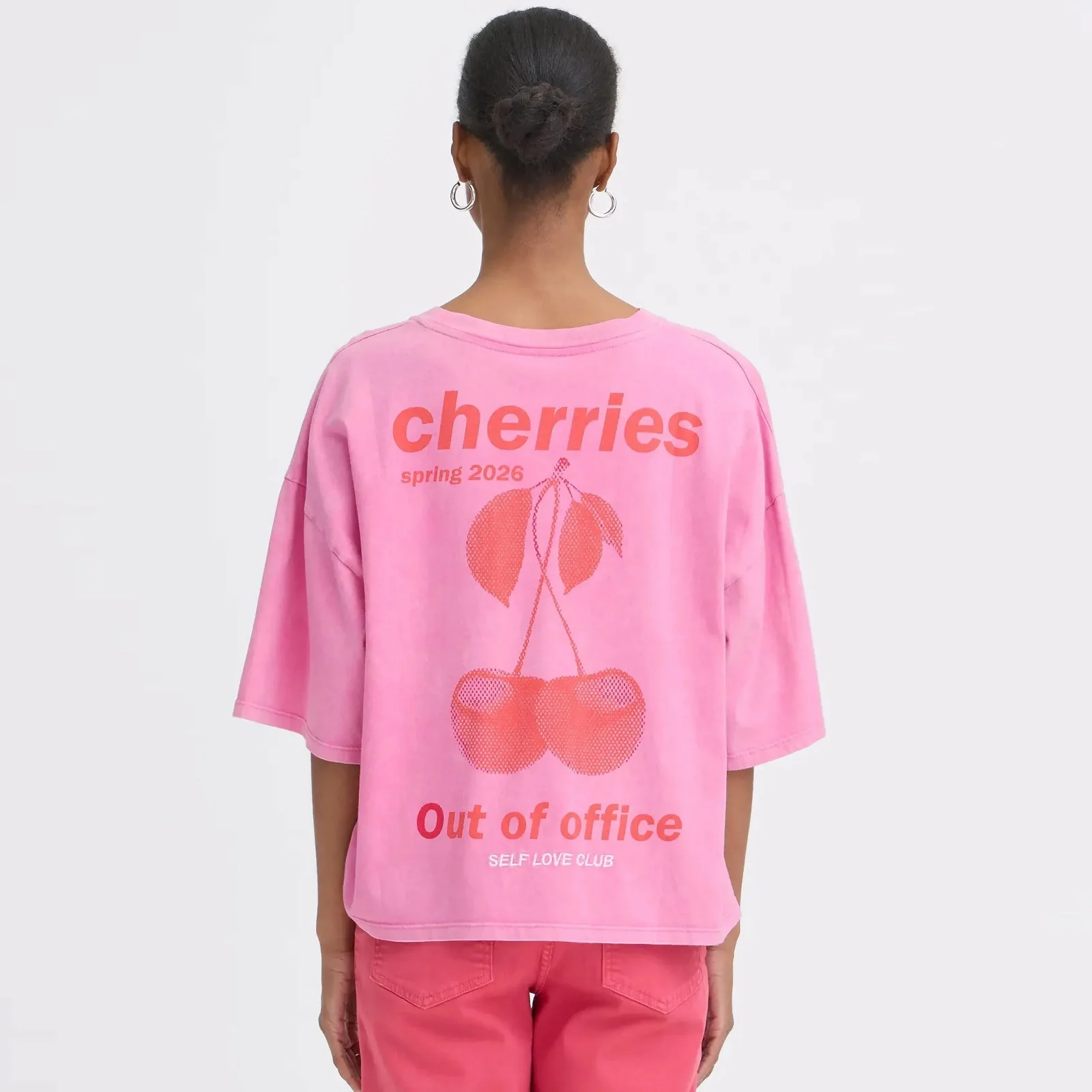 IHNica SS T-Shirt wild orchid/fiery red - Image 2