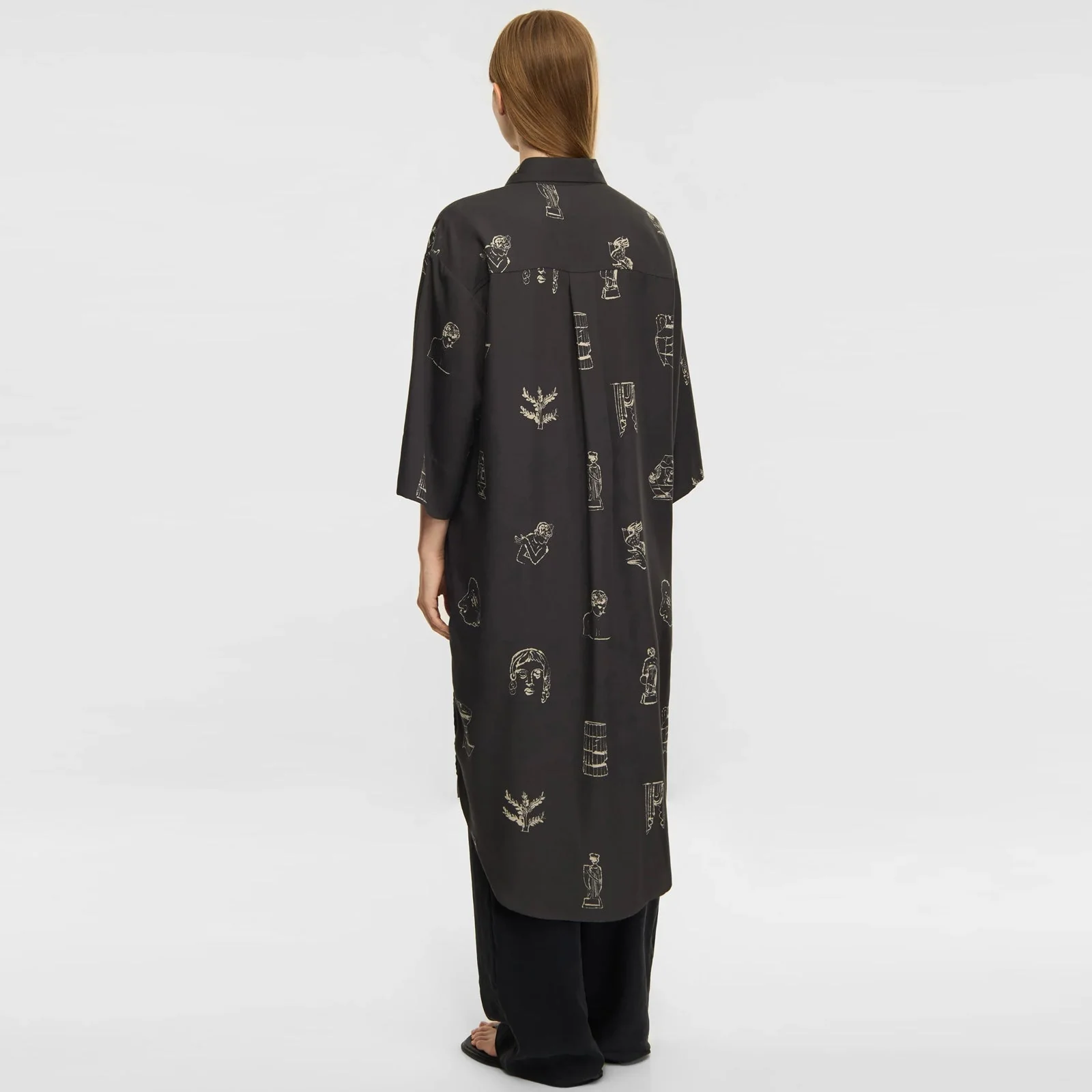 Iselin AOP Dress night grey - Image 2
