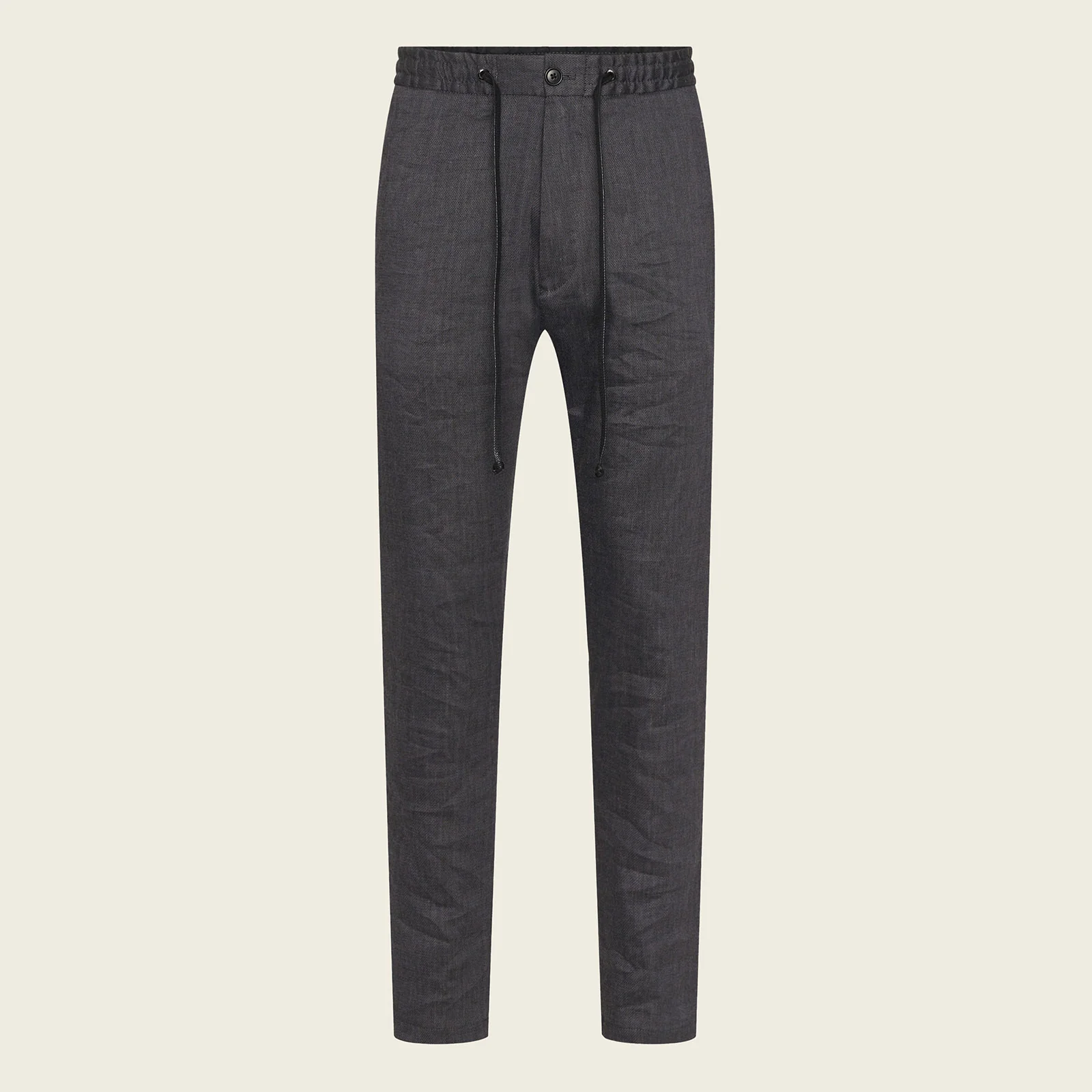 Jeger Linen Pants 138280 dark grey melange - Image 5
