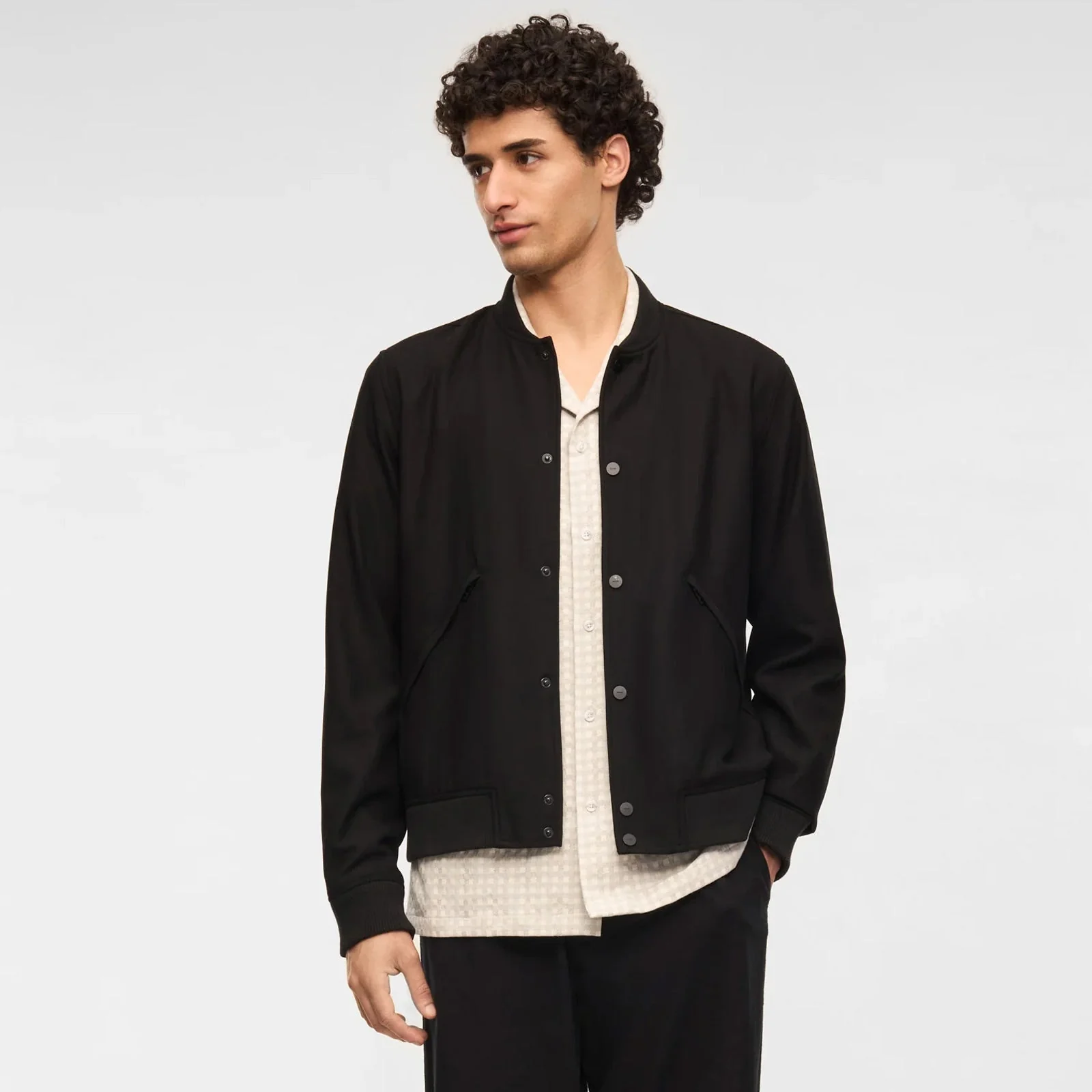 Jorn DobbyLoom Jacket black - Image 3