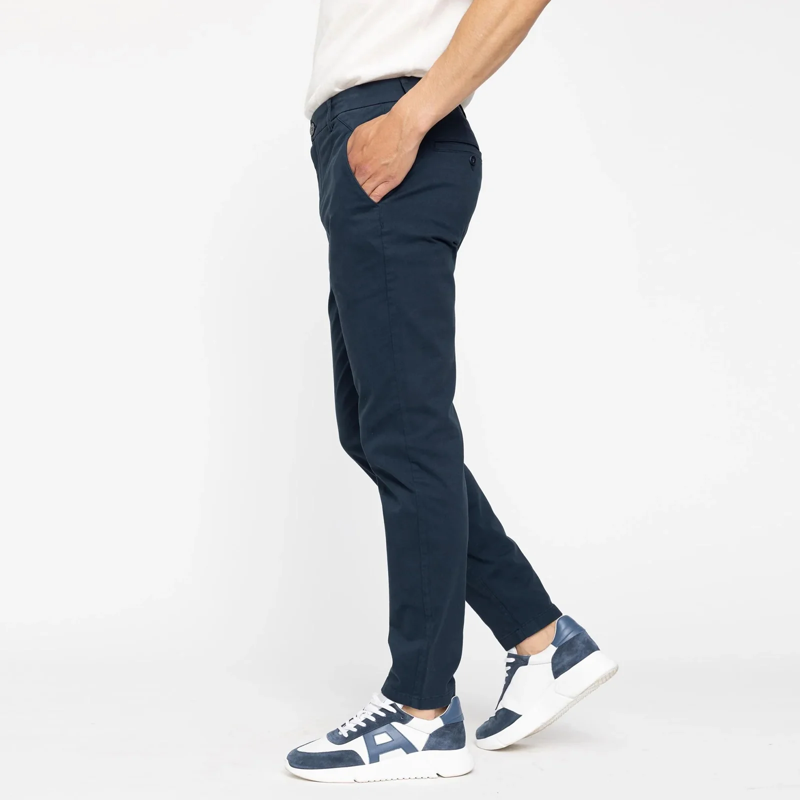 JoshPL 820 Slim Fit Chino navy - Image 3