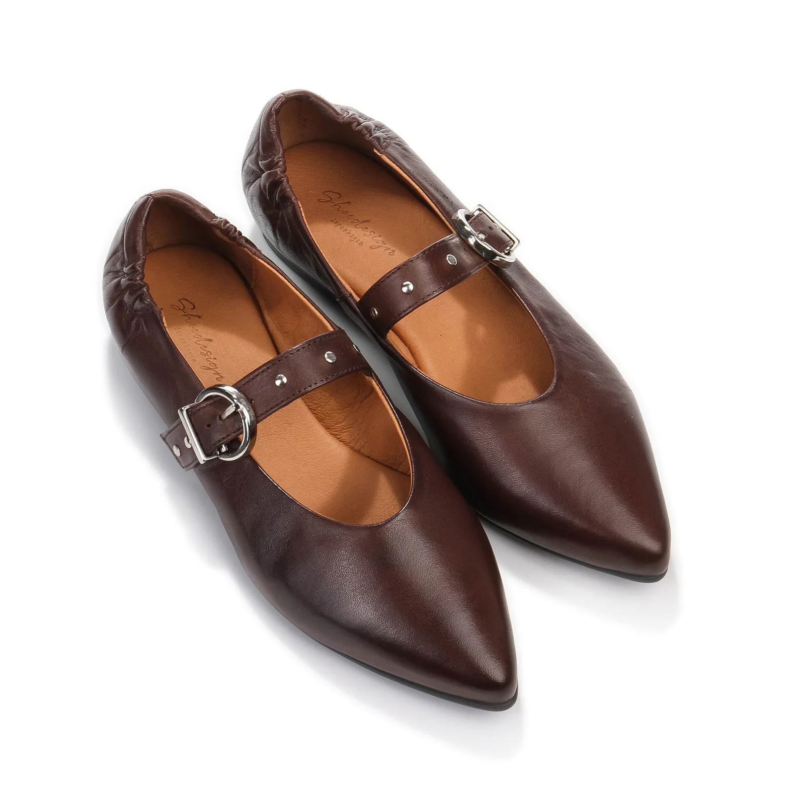 Jules Leather Ballet Flats ebony - Image 4