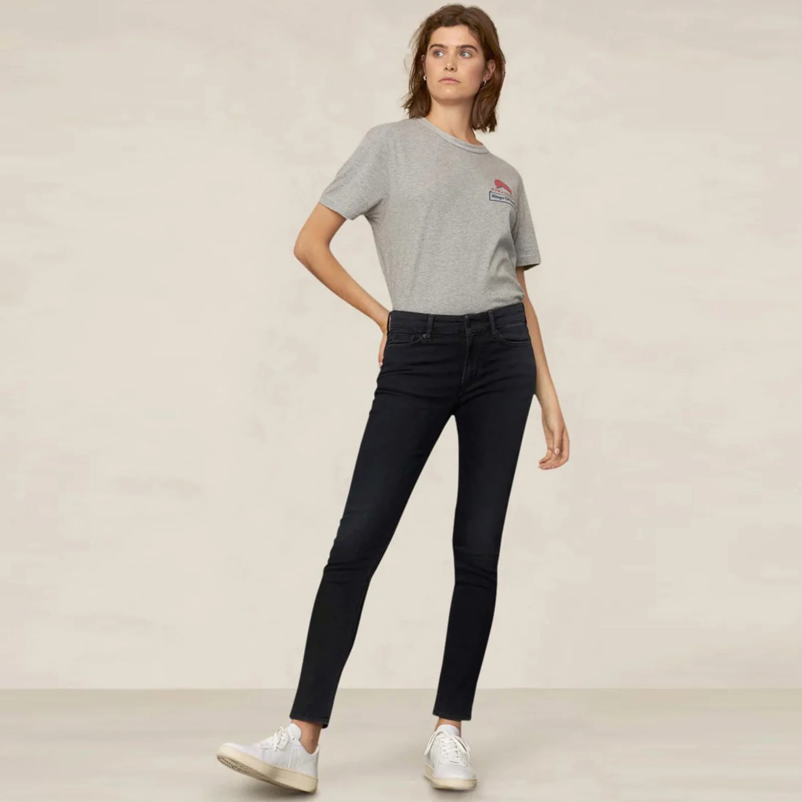 Juno Jeans black worn in - Image 2