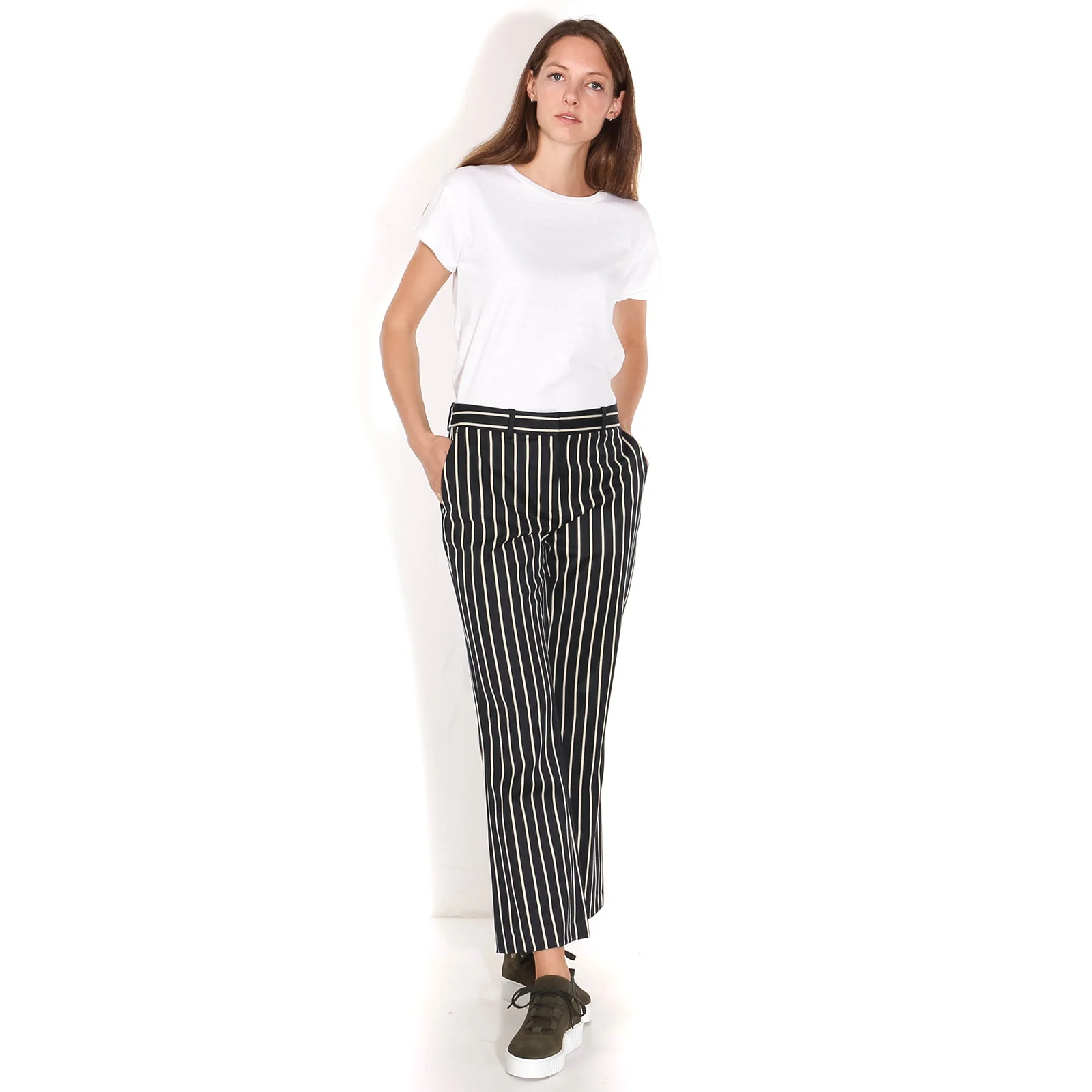 Laurent Trousers blue white stripe - Image 2