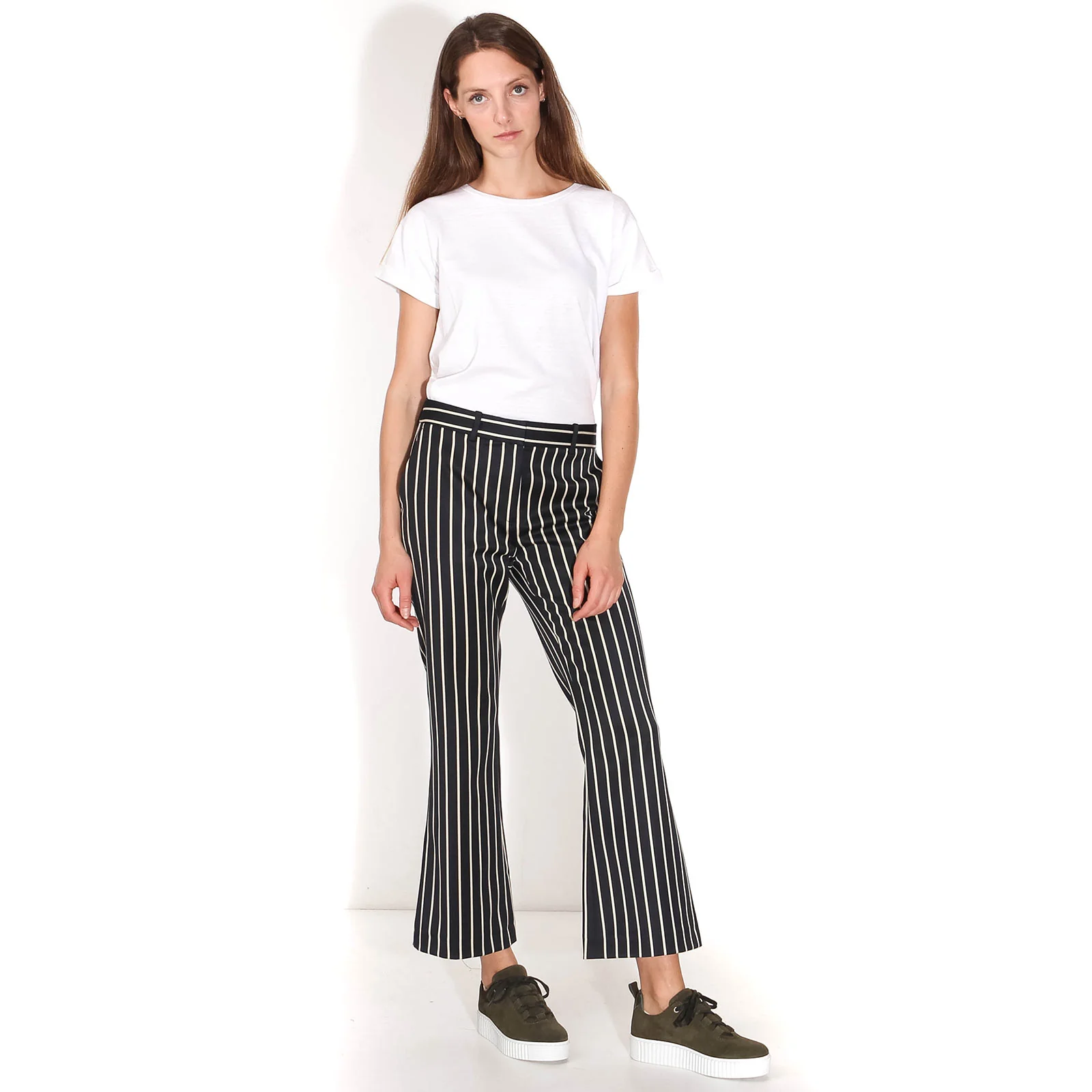 Laurent Trousers blue white stripe - Image 3